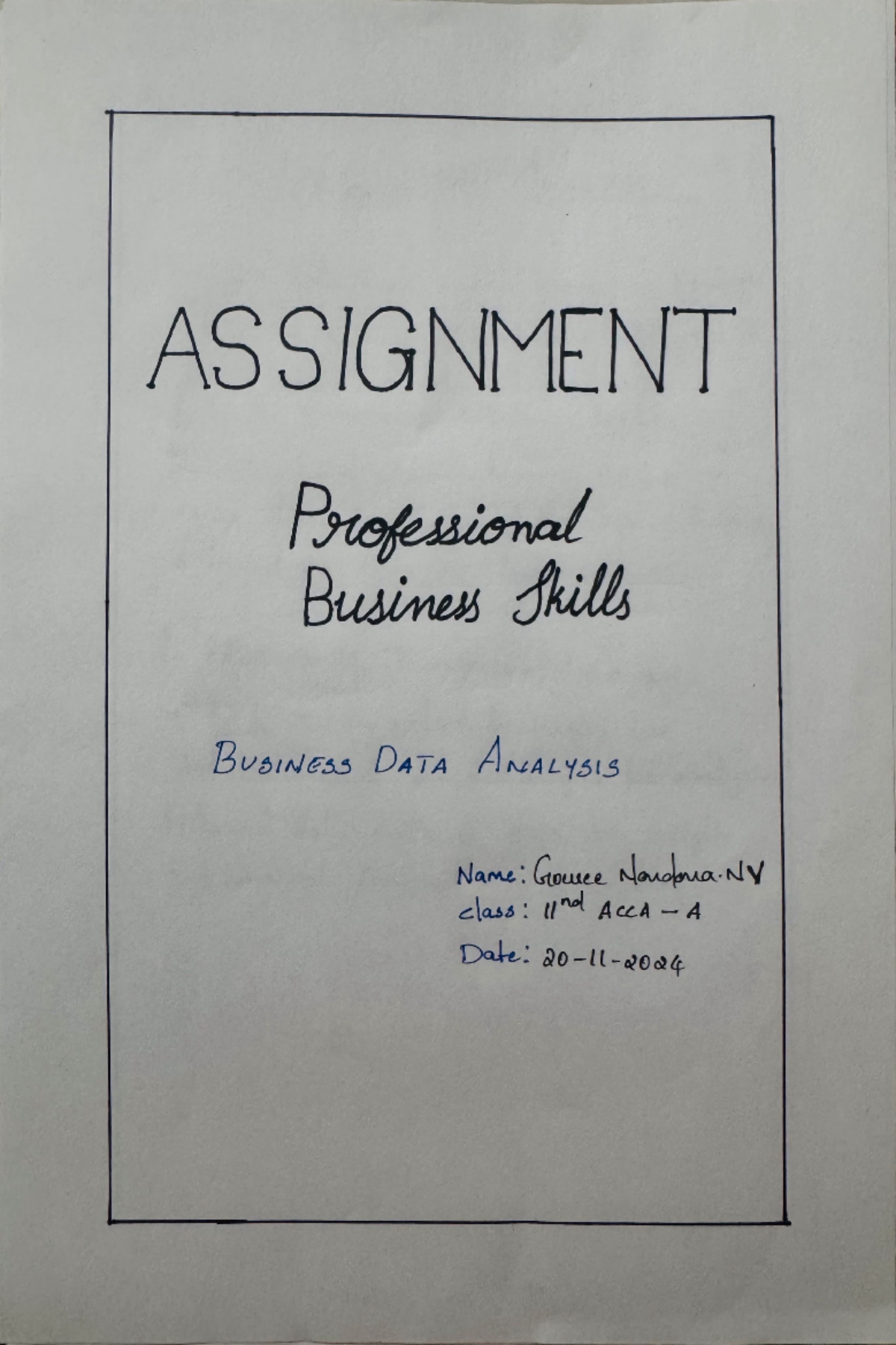 PBS assignment - PBS lecture notes - N~~: G;owu ~~. 