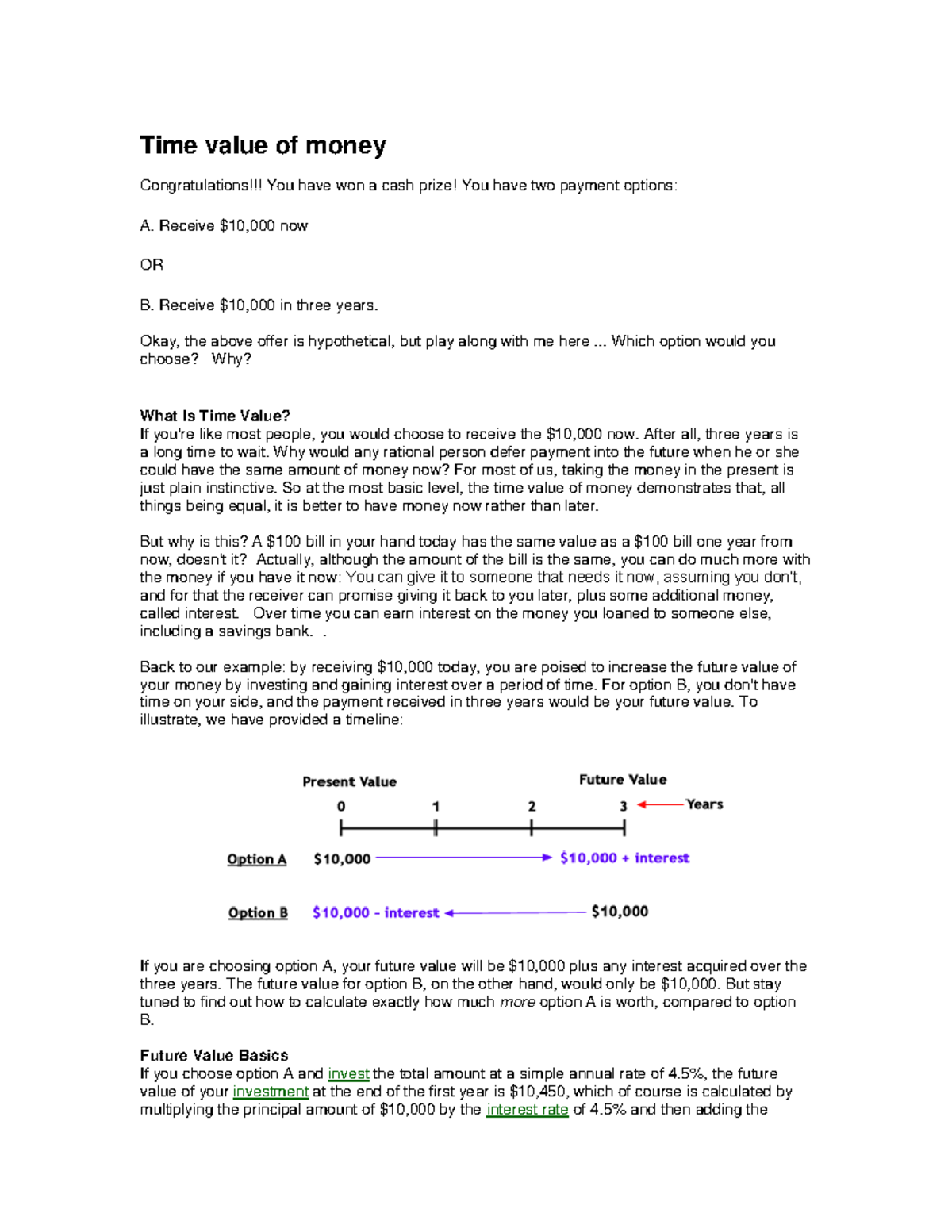 Ch 4 - Understanding the Time Value of Money and Future Value - Studocu