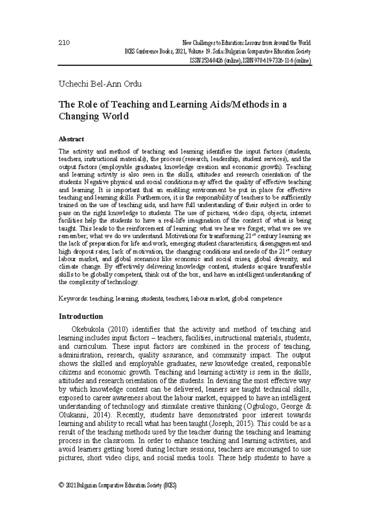 ED613989 - For Educational Purposes - New Challenges to Education ...