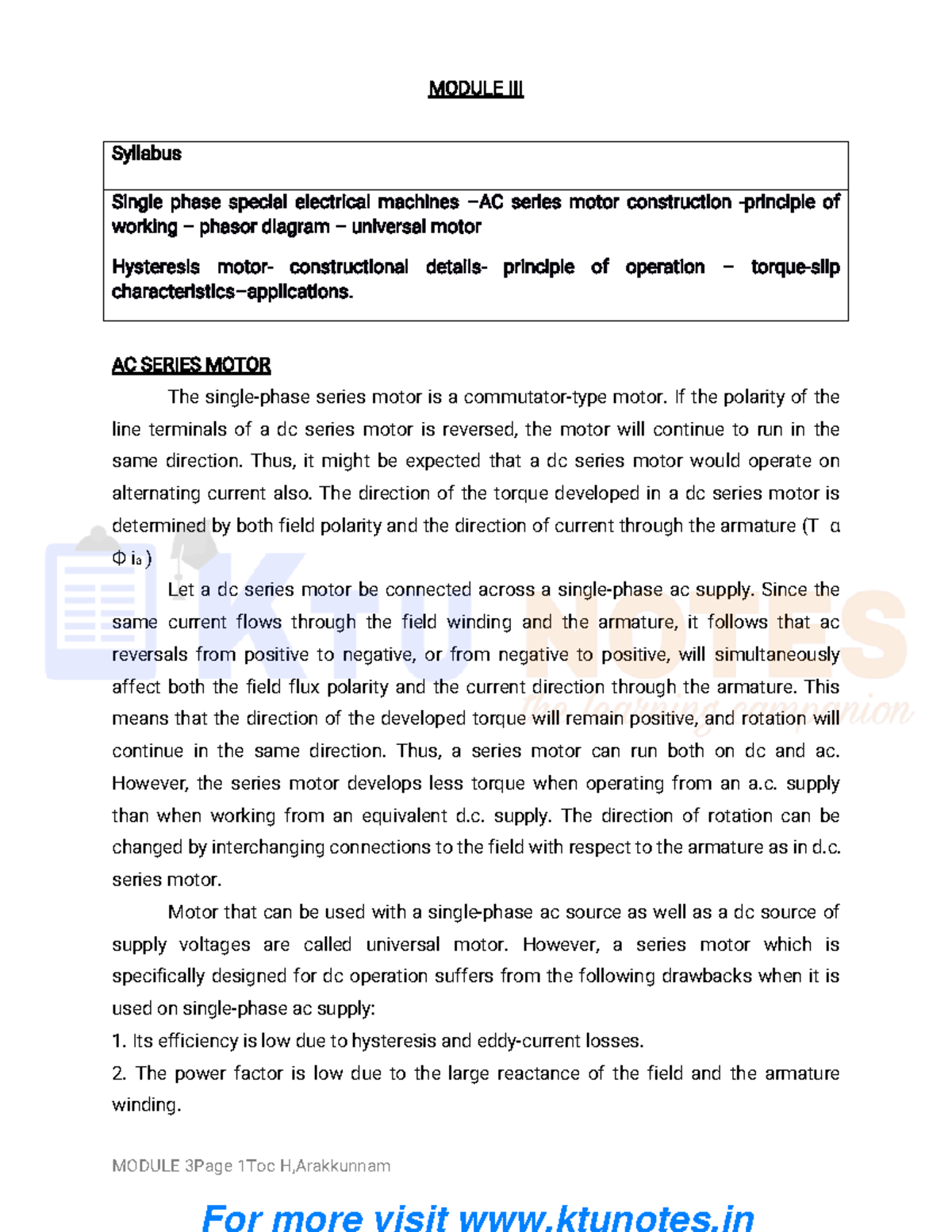 Industrial Instrumentation and Automation (Module III) Overview - Studocu