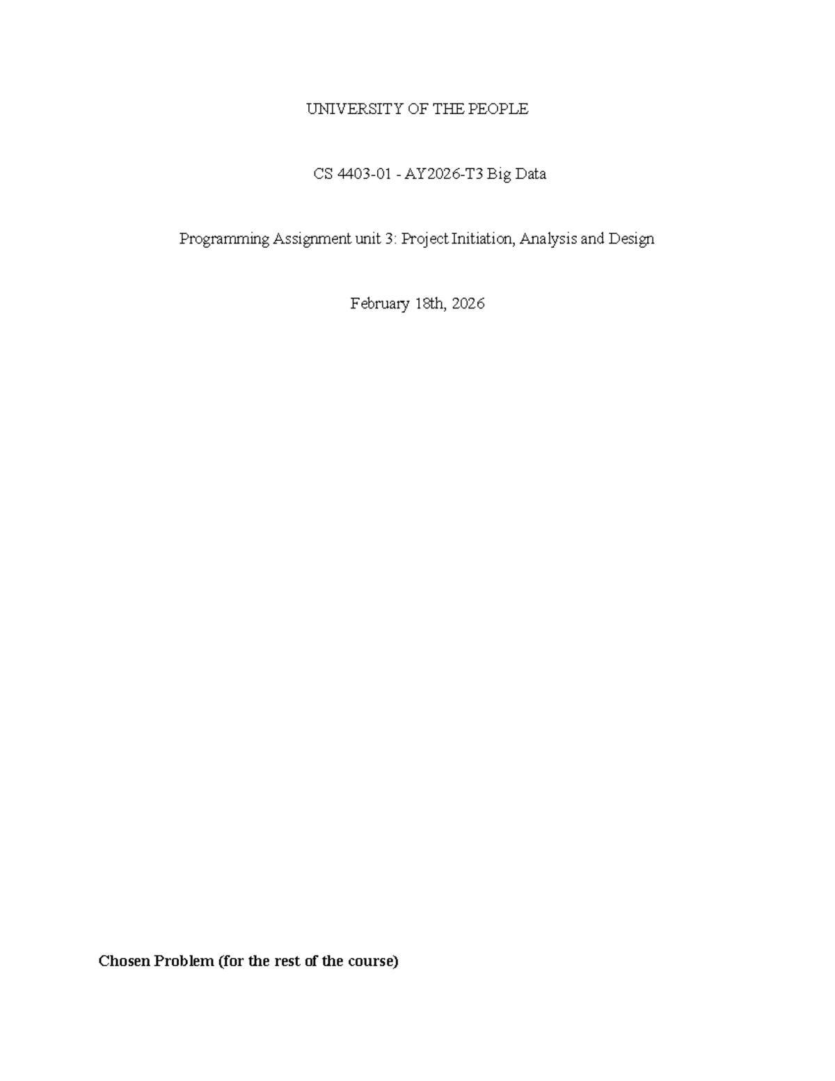 CS Big Data Programming Assignment Unit 3: Library Management System ...