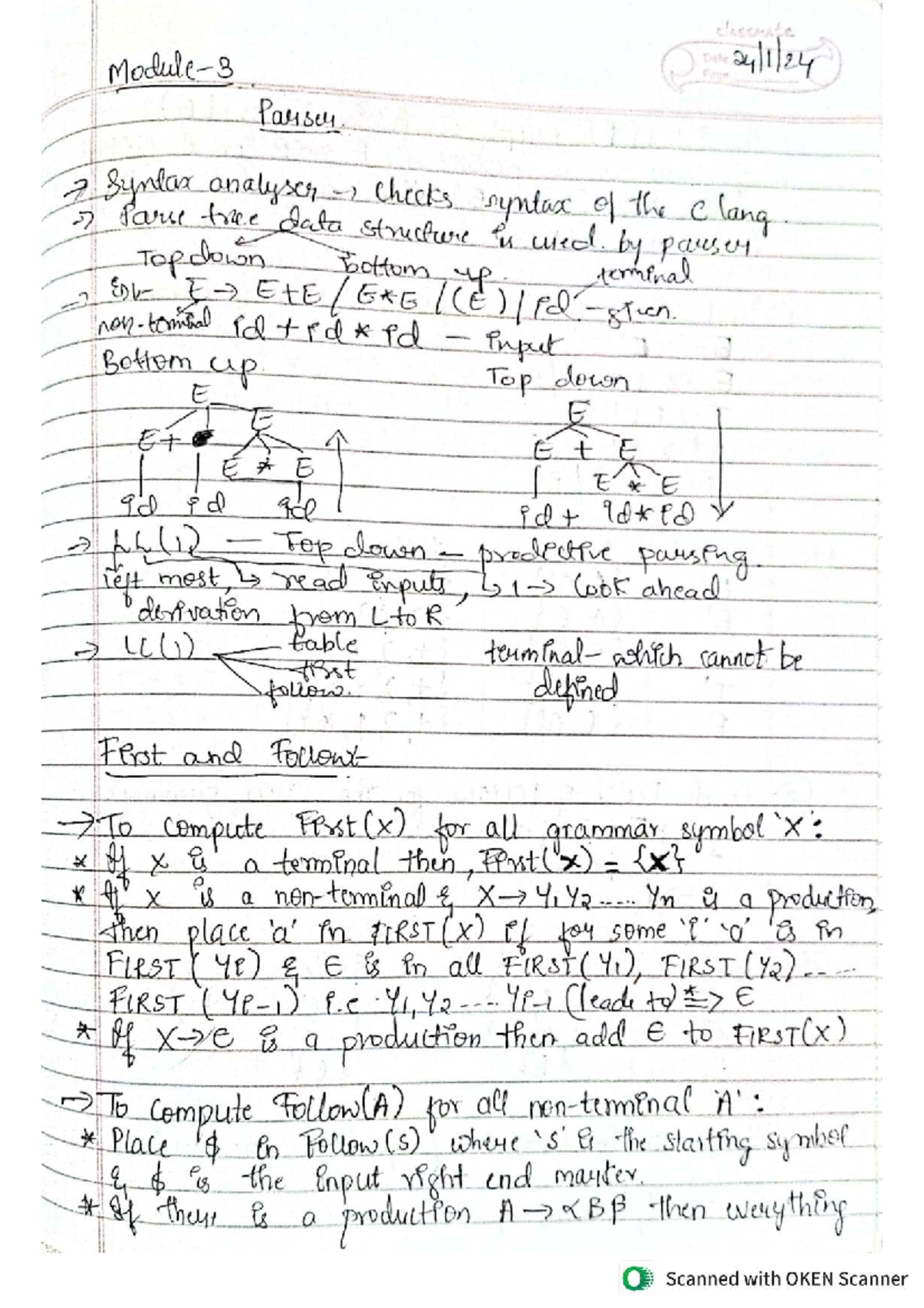 Atc 3 - Key Topics on C Language Syntax Parsing and Grammar Analysis ...