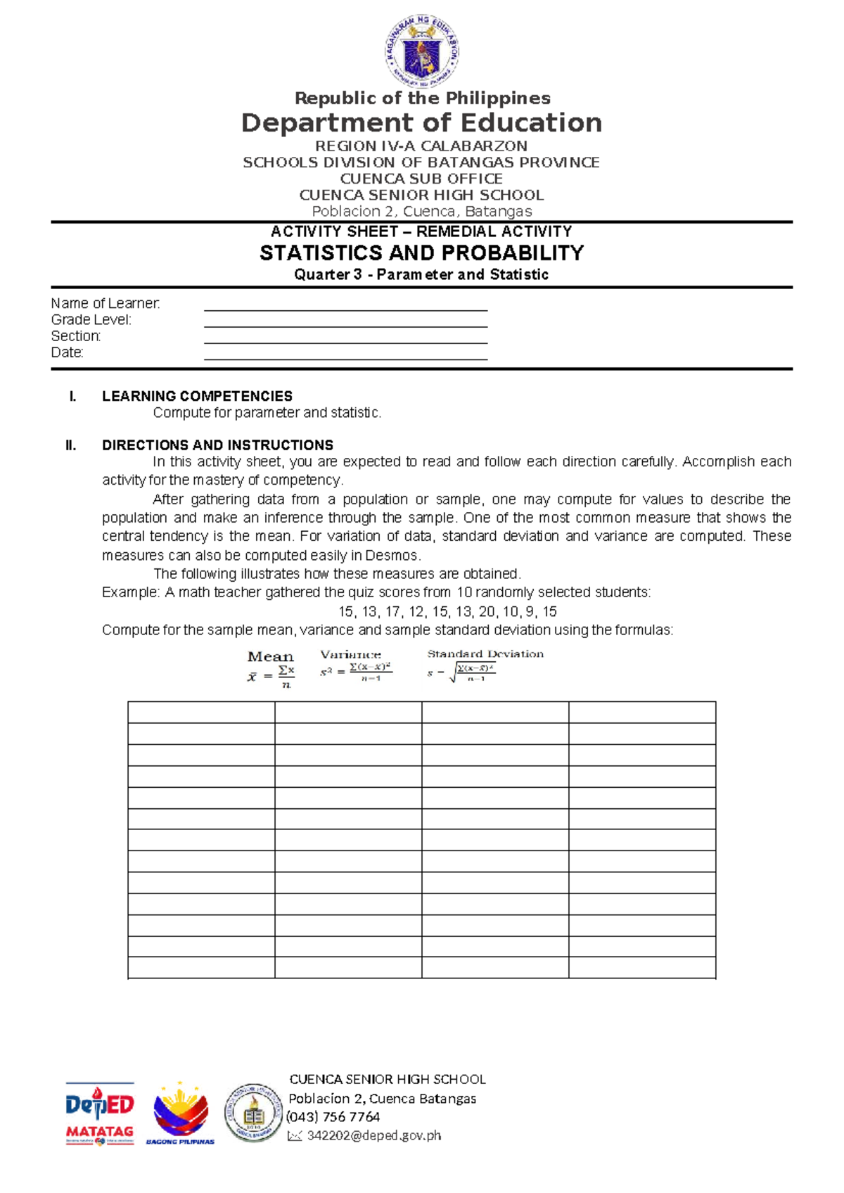 Q3 Remedial - This is an example of a PT output. - Republic of the ...