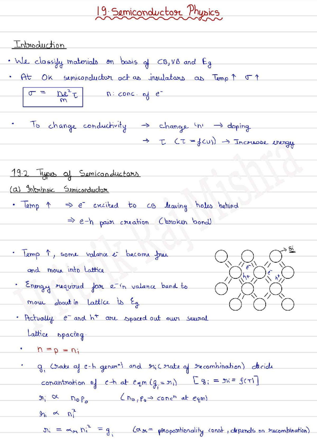 Semiconductor Physics Overview (Engineering Physics-1) - Studocu