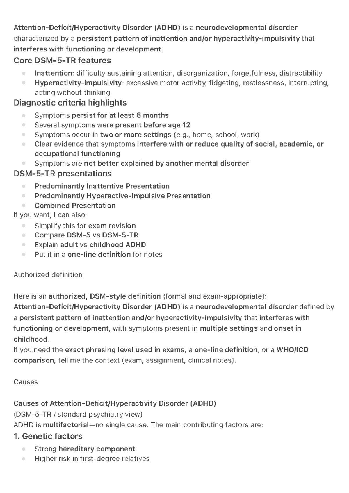 ADHD (Attention-Deficit/Hyperactivity Disorder) Overview and Key ...