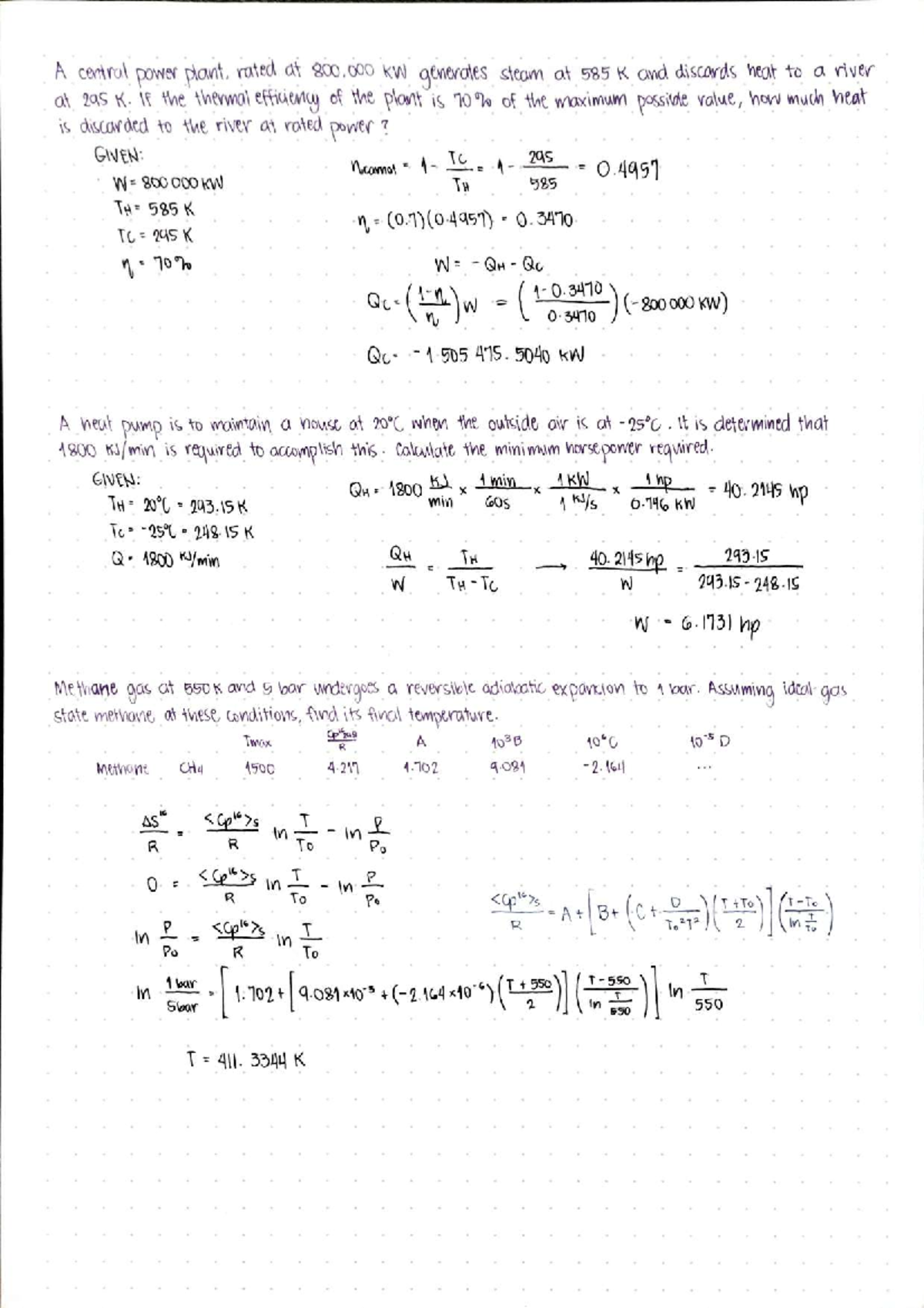 Lec5-6 - Thermodynamics Lecture Notes on Heat Transfer and Efficiency ...