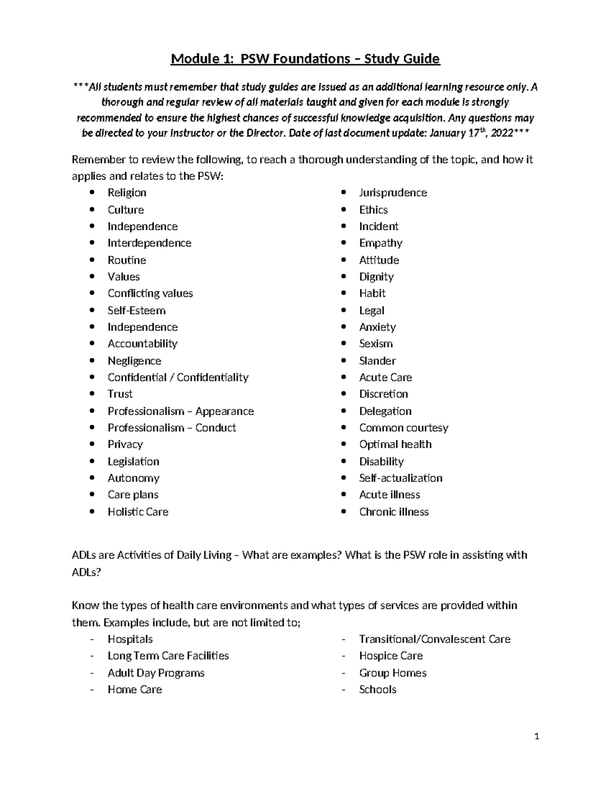 IV-7 Assignment - Module 6: Household Management & Nutrition - Studocu