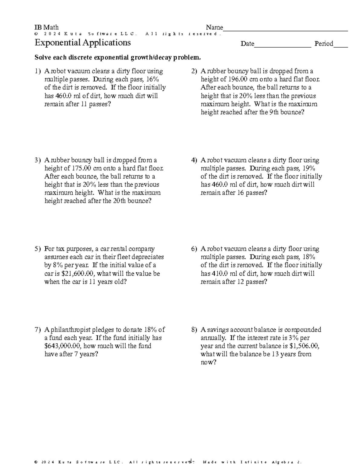 Exponential Applications Day1 HW - ©q I 2 t 0 o 2 K 4 E gKnuXtraD ...