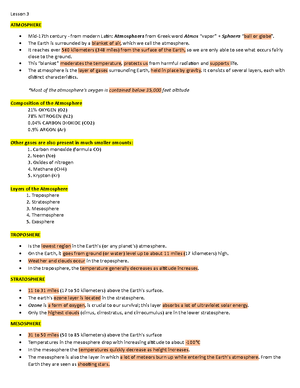 POF - Lesson 4 Reviewer - AMT - Lesson 4 AIRFOIL An airfoil is any ...