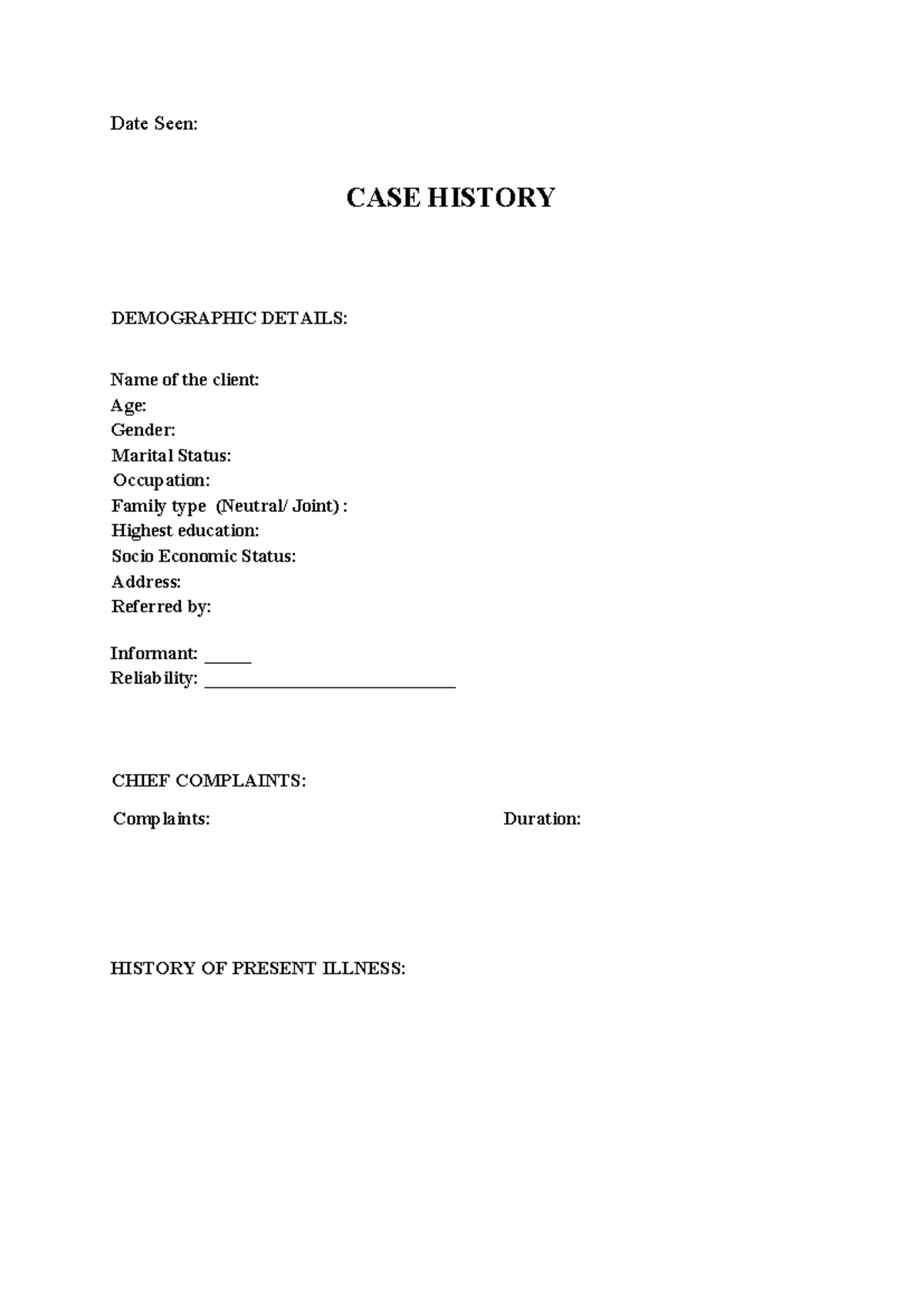 CASE History+MSE WAU - Comprehensive Overview and Assessment - Studocu