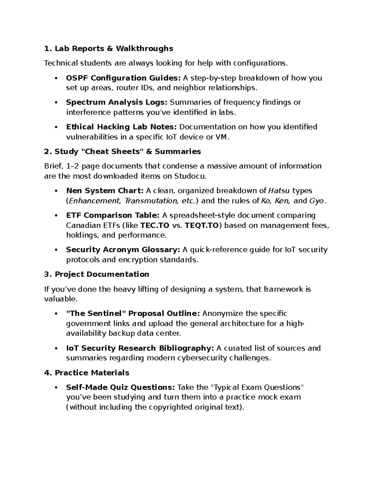 Lab Reports & Study Summaries for Technical Students (CSADS) - Studocu