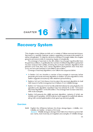 Answer to Database System Concepts - C H A P T E R 8 Relational ...