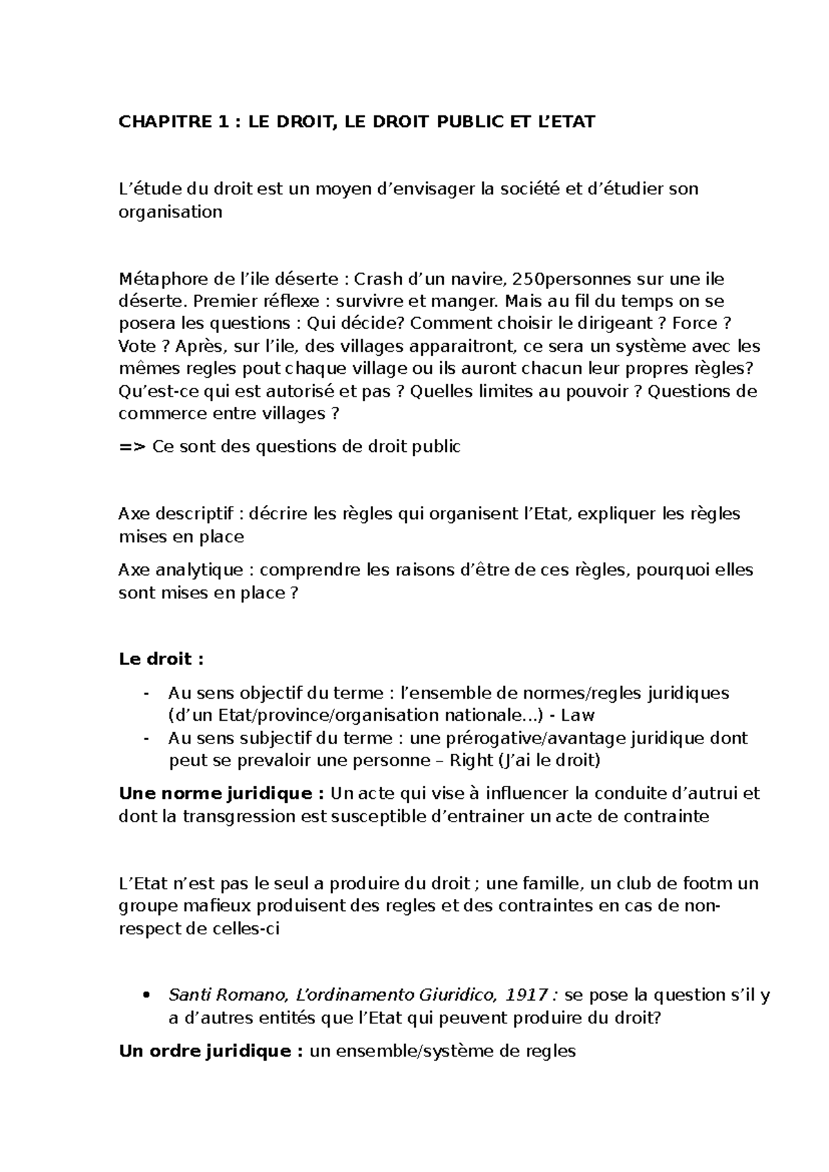 Introduction au Droit Public S1 : Concepts et Débats Essentiels - Studocu