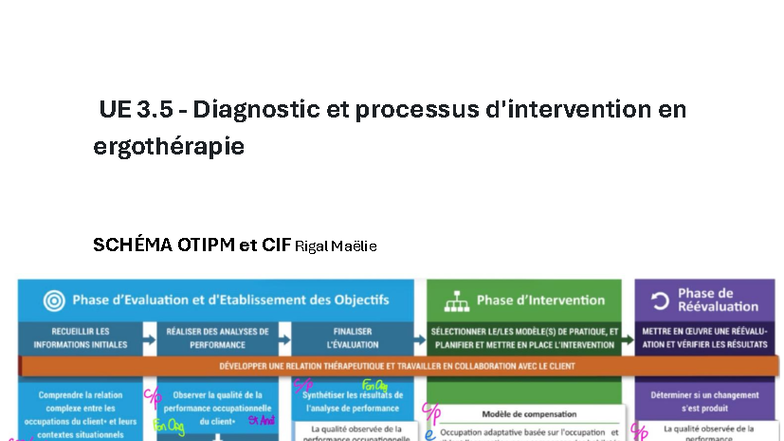 Schéma Otipm et CIF Rigal Maelie - Ergothérapie modèles - UE 3 ...