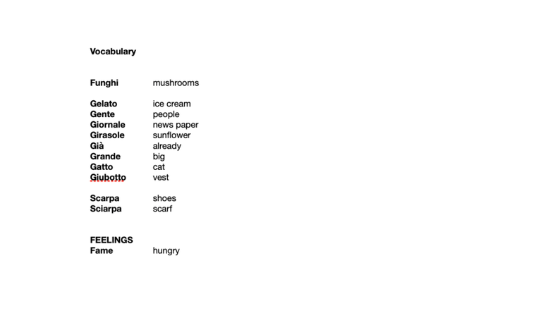ITA1911 Vocabulary & Verb Conjugation Notes 2 - Studocu