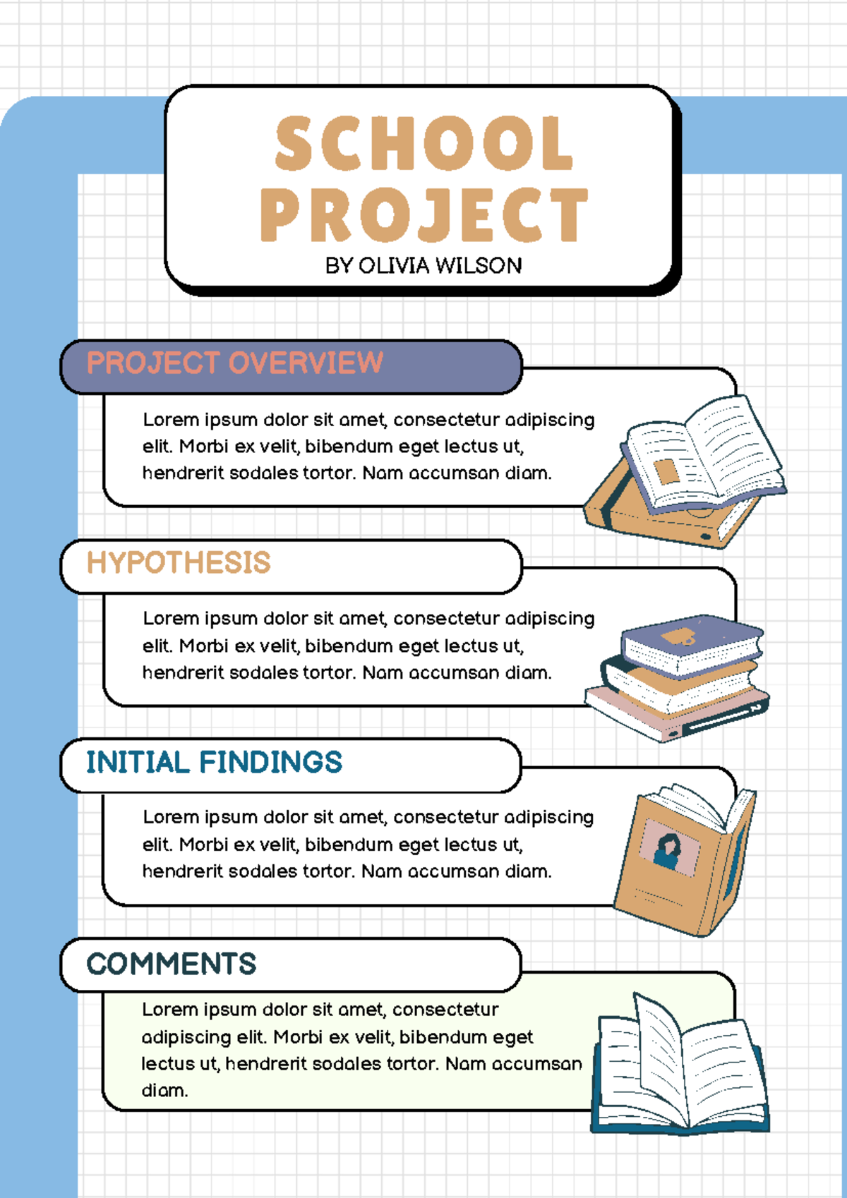 White and blue educational school project A4 Document 20240505 162015 ...