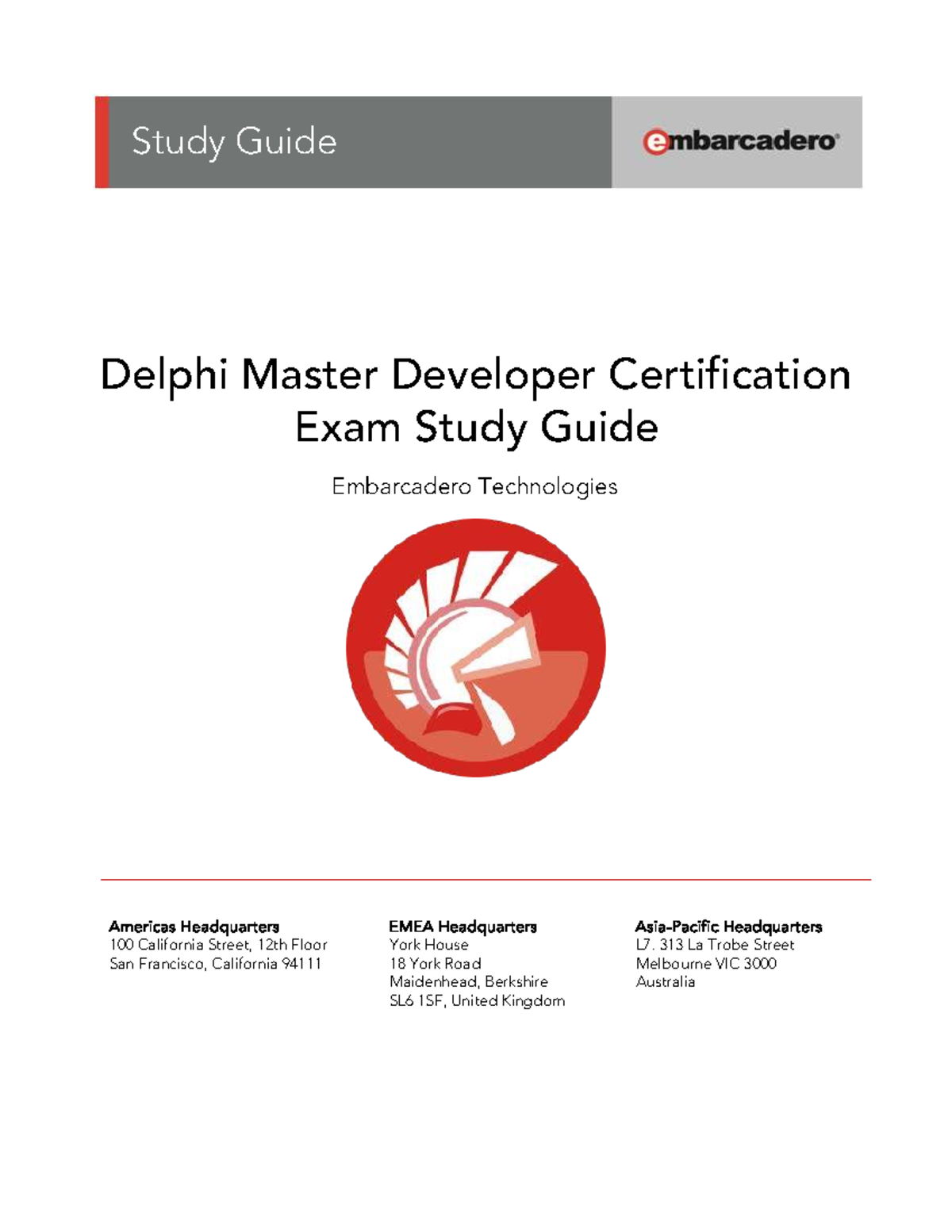 Delphi Master Developer Certification Exam Study Guide - Studocu