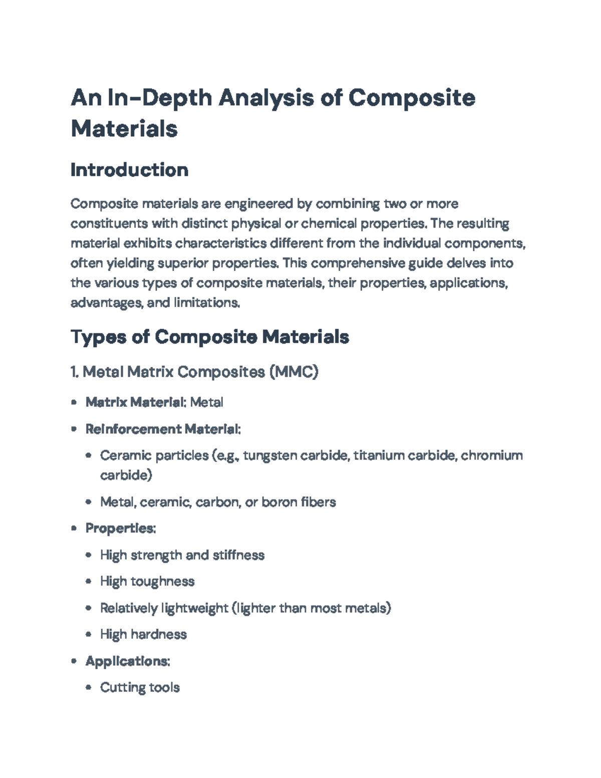 Composite Materials (ENGR 302): Types, Properties & Applications ...
