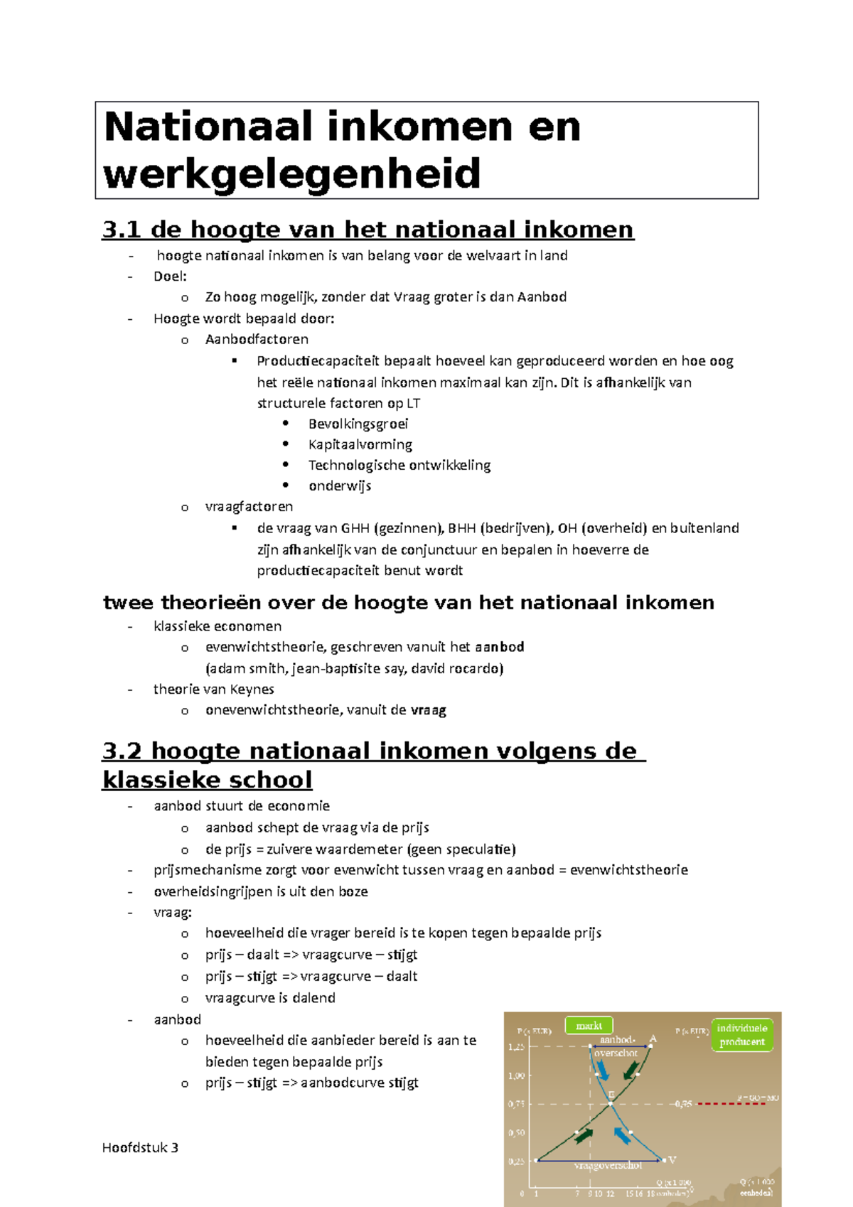 Hoofdstuk 3 - Nationaal inkomen en werkgelegenheid - Nationaal inkomen ...
