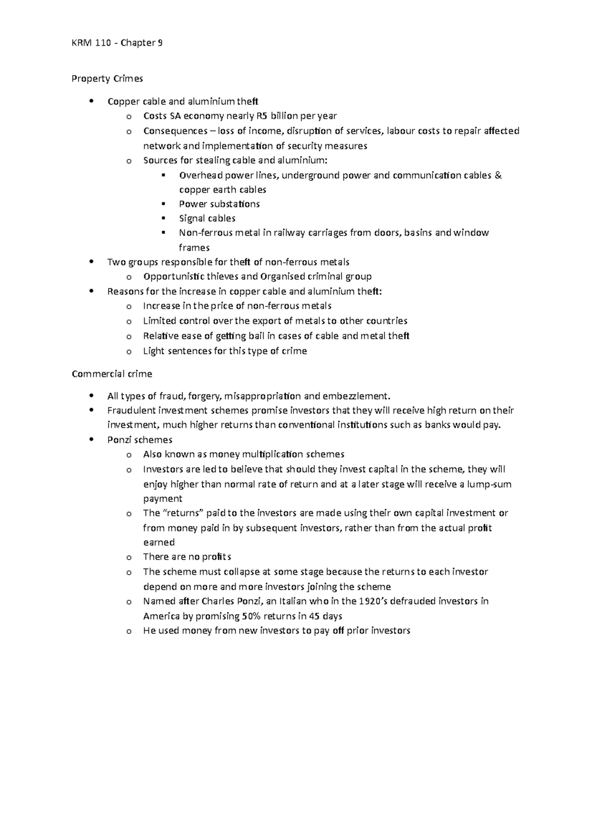 KRM Chapter 1 & 3: Insights on Crime & Criminology Concepts - Studocu