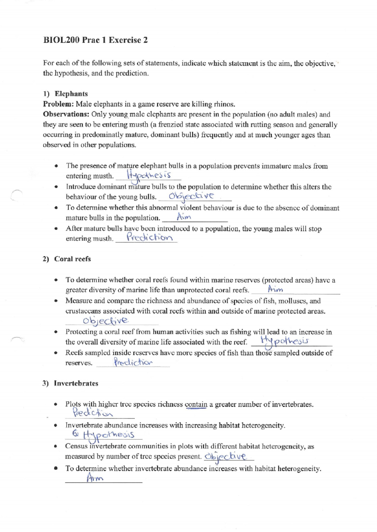 Biol200 Practical Notes and Study Guide for Exam Preparation - Studocu