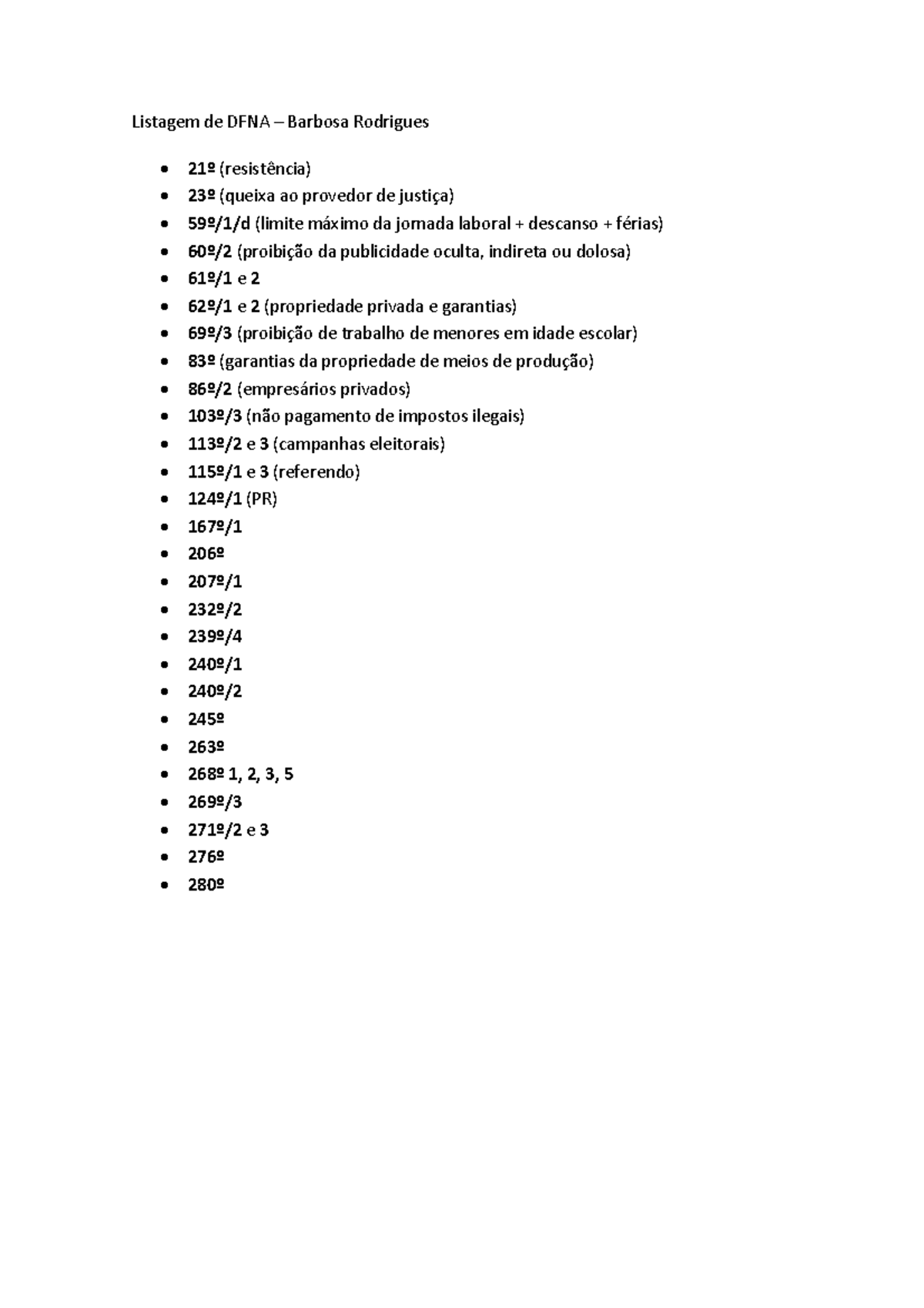 Listagem DFNA - lista dos DFNA - Listagem de DFNA – Barbosa Rodrigues ...