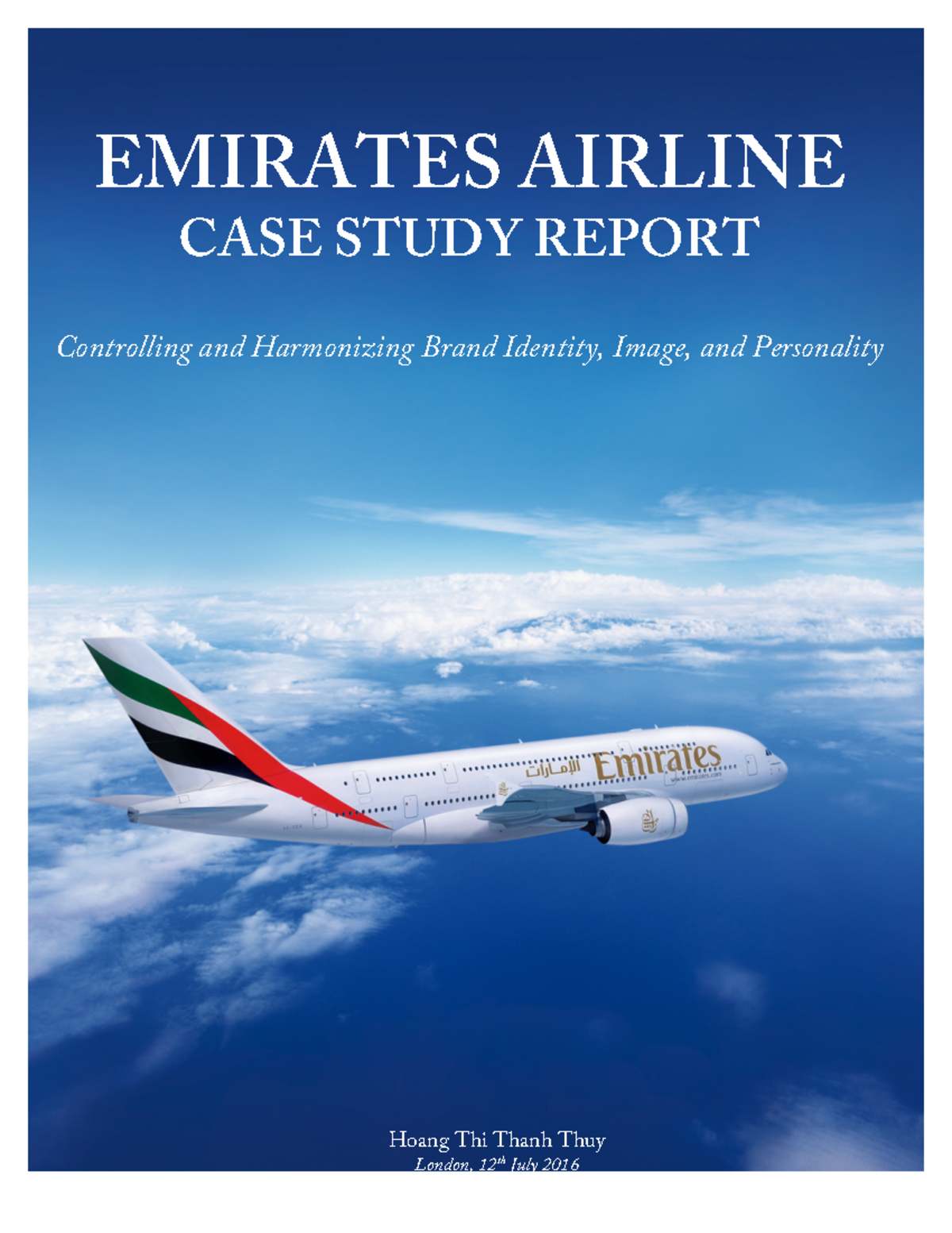 405574110 Emirates Airline CASE Study Report Brand pdf - EMIRATES ...