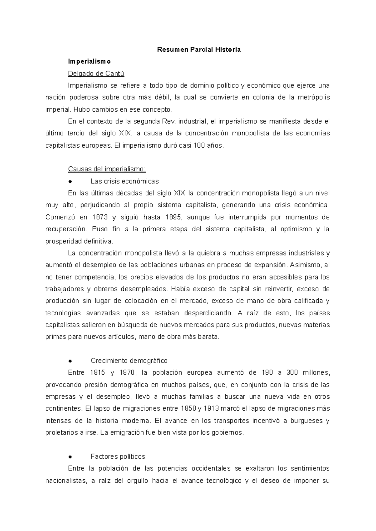 Imperialismo Definicion Rae
