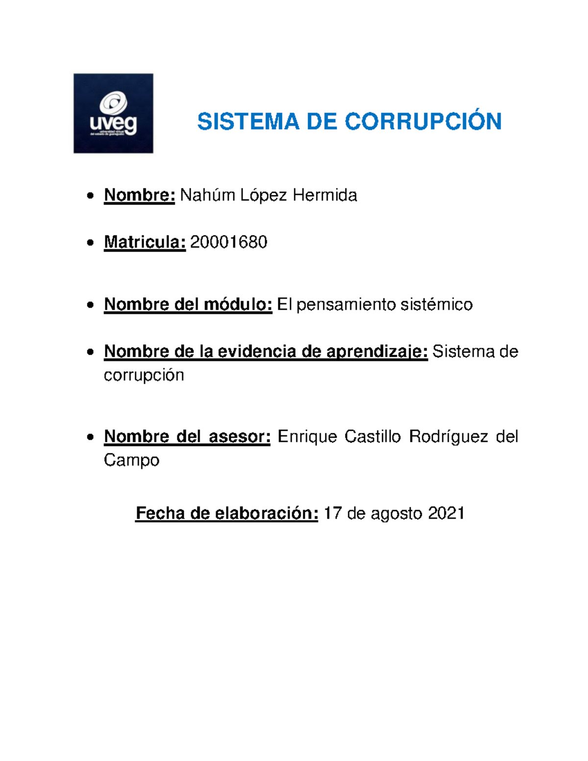 Sistema de Corrupción en la Empresa Delicioso - Pensamiento Sistémico ...