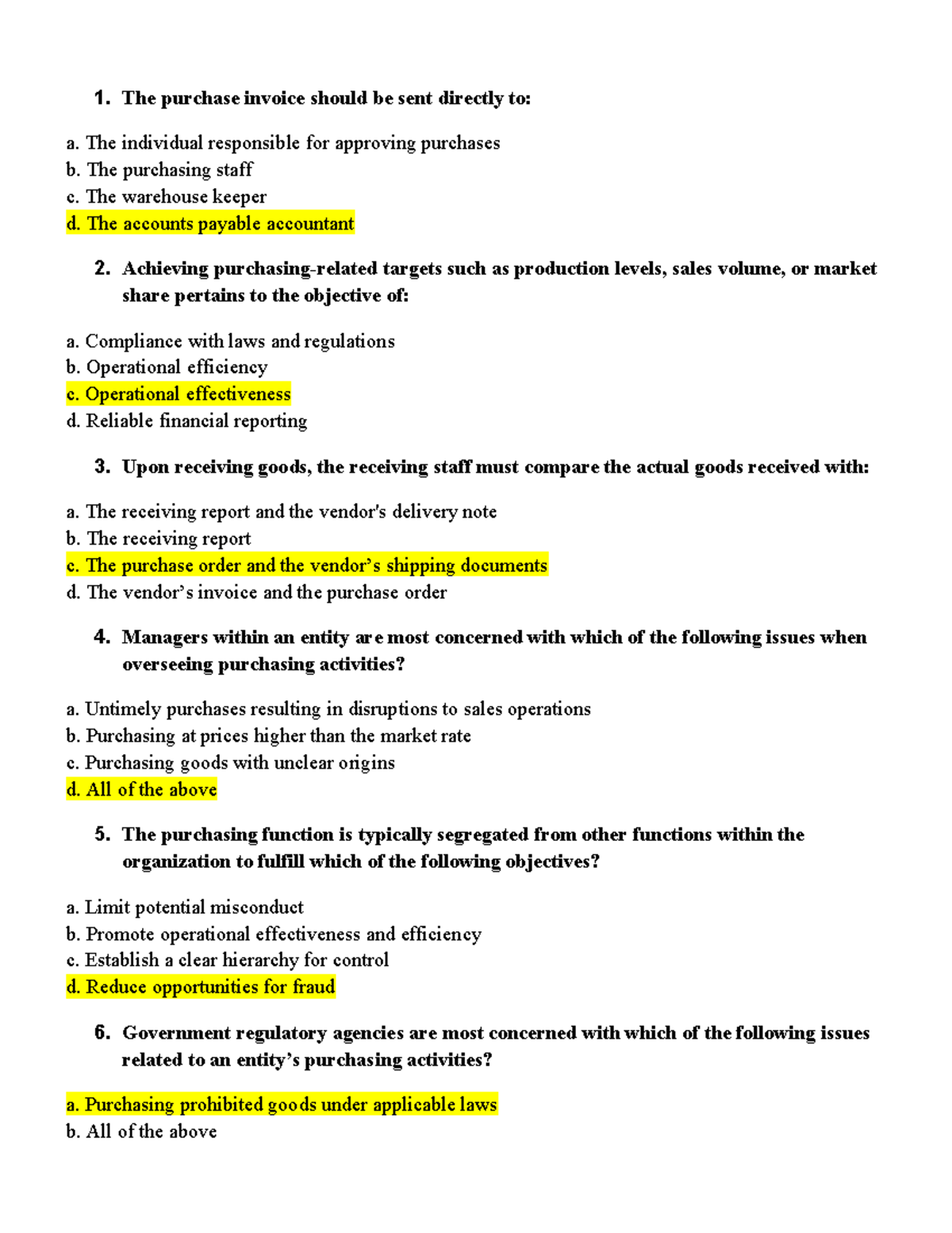Chapter 4: Key Concepts in Purchasing and Inventory Management - Studocu