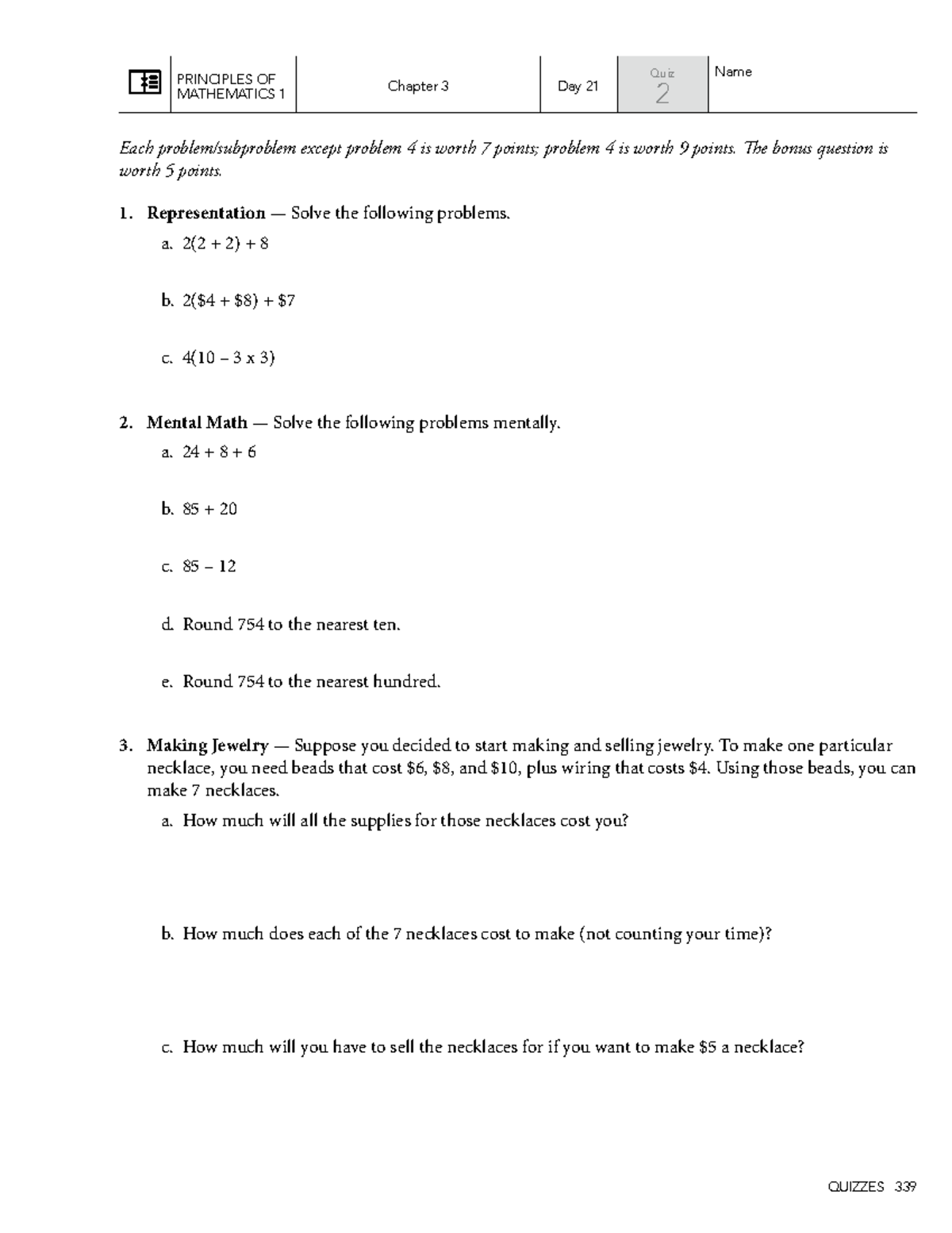 PMA101 Chapter 3 Quiz Guide: Problem-Solving Strategies - Studocu