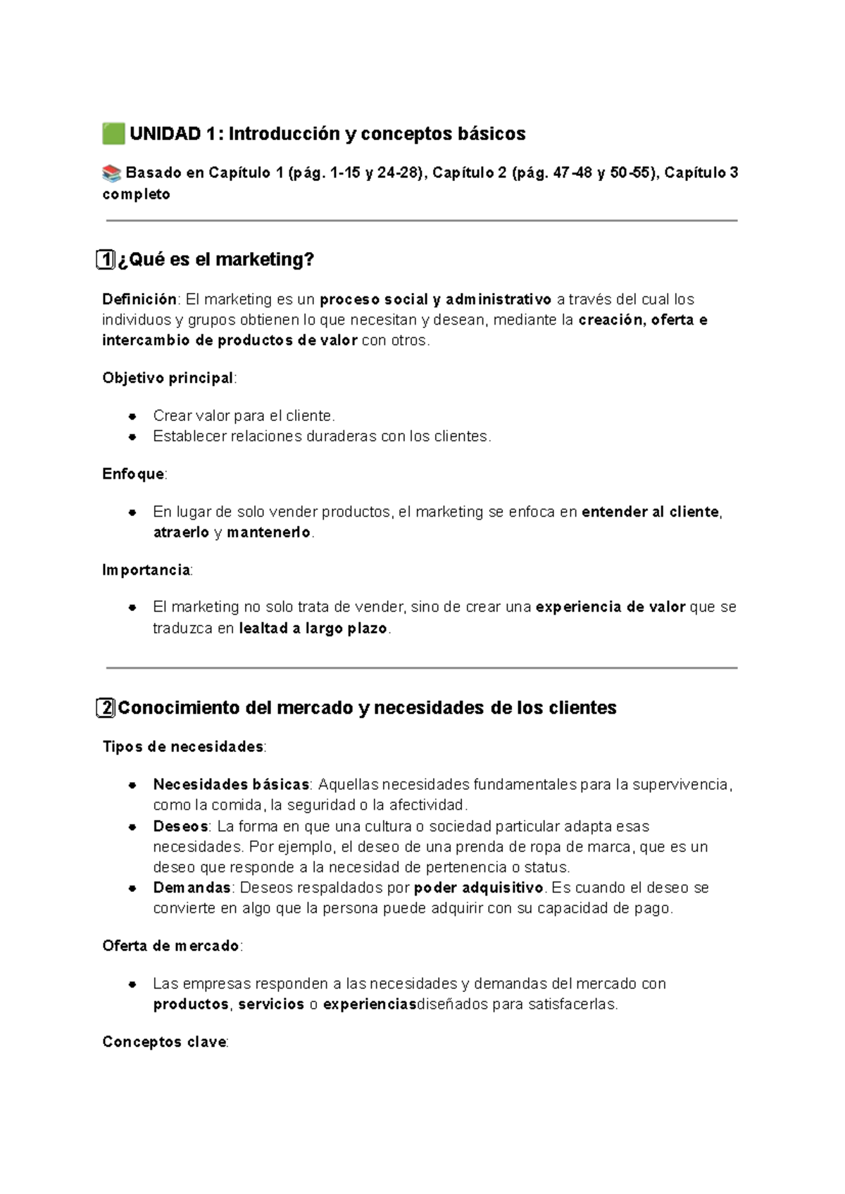MKT 101: Introducción y Conceptos Básicos del Marketing - Unidad 1 ...