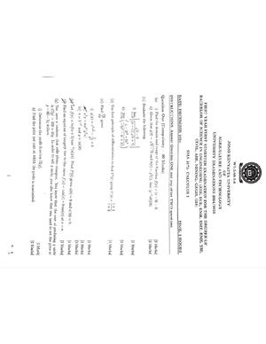 SMA 2101 Calculus I Cat 2 202425 - SMA 2101: CALCULUS: CAT 2 TIME:1 ...