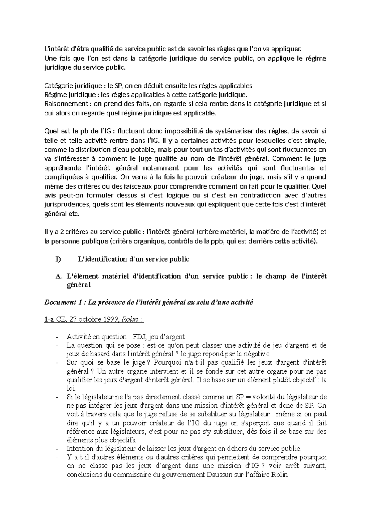 Thème 2 - Notes de Cours sur le Service Public (Droit Administratif ...