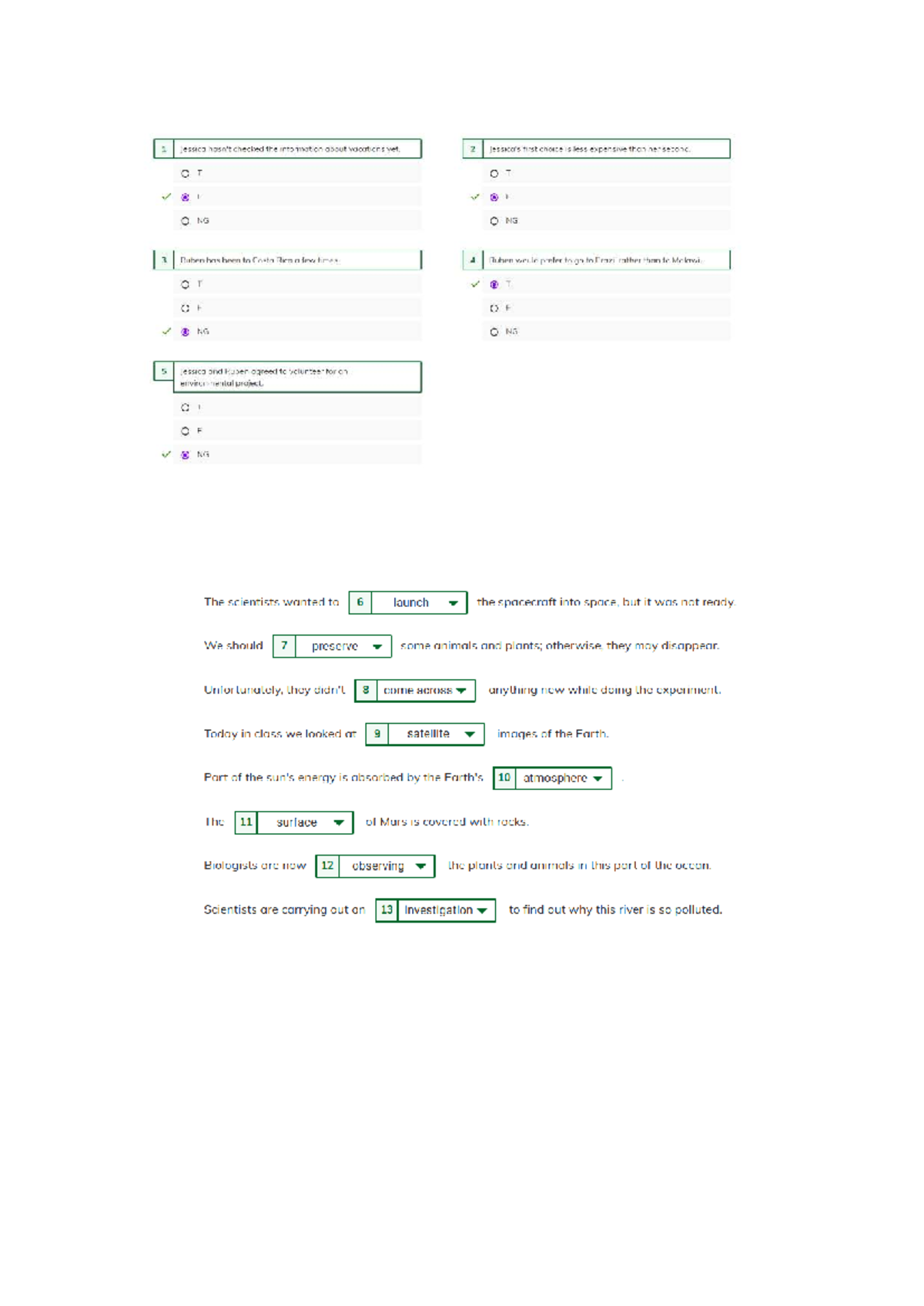 Progress Test Unidad 2: Environmental Science Insights - Document Preview