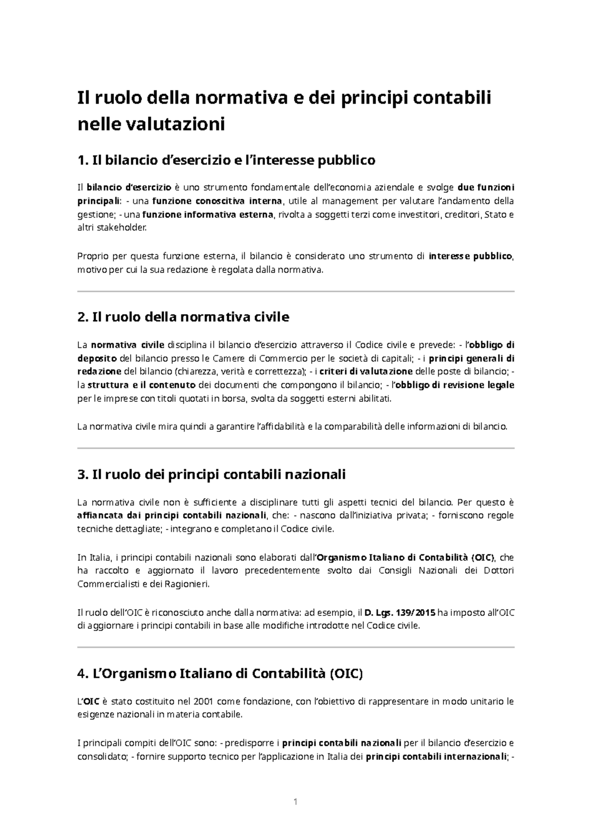 Il Ruolo Della Normativa E Dei Principi Contabili – Studio 2023 - Studocu