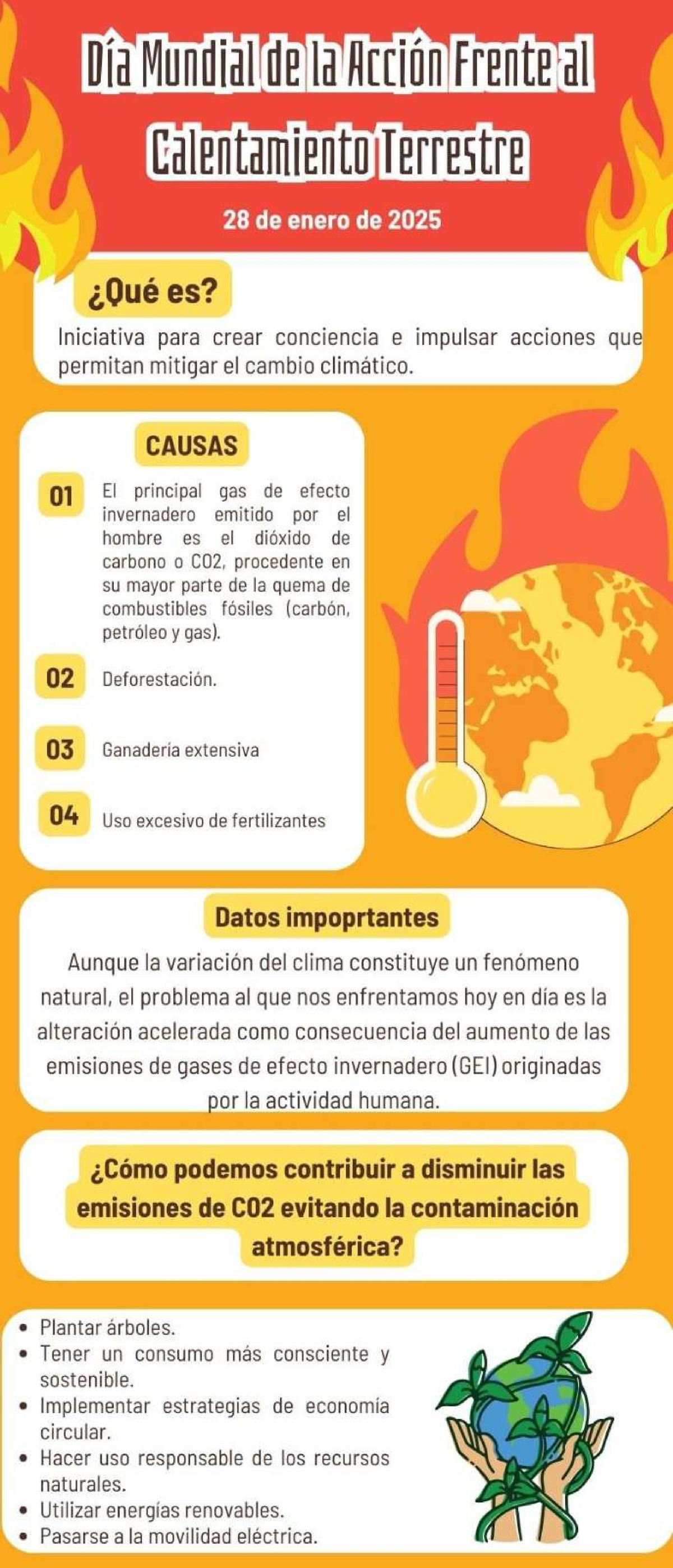 Día Mundial de la Acción Contra el Calentamiento 2025 - Studocu