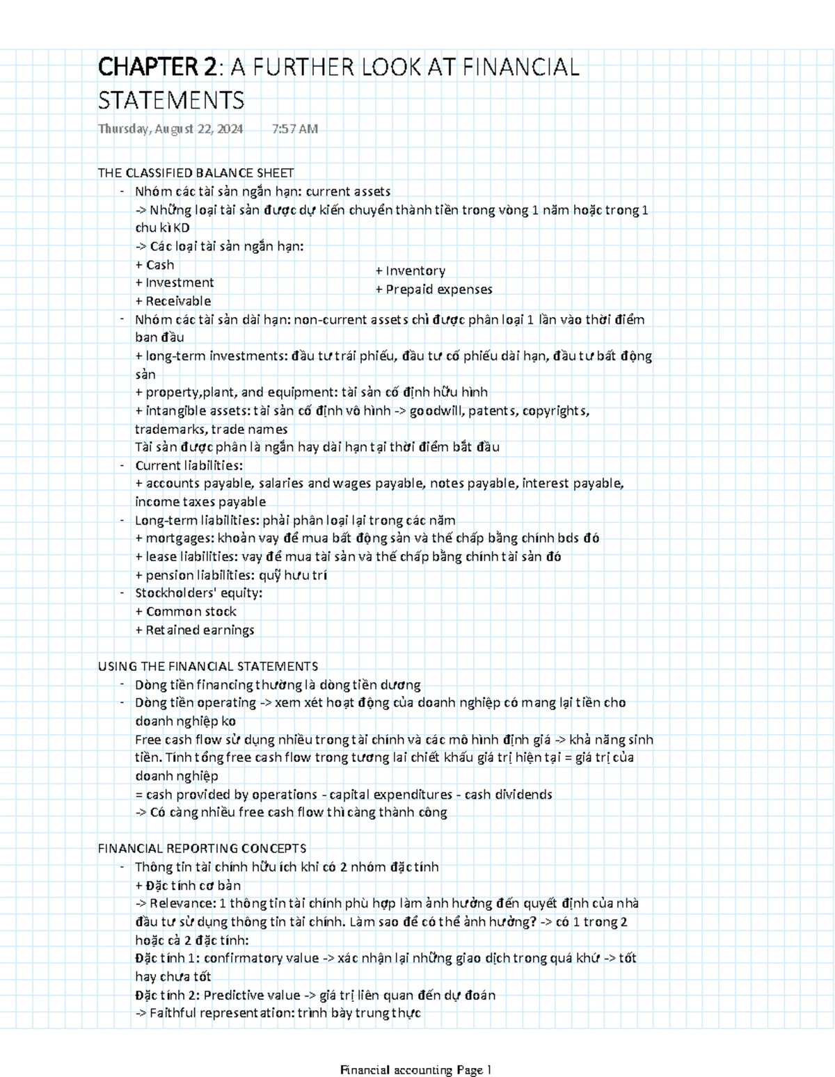 CHAPTER 1: Financial Accounting Overview and Key Statements - Studocu