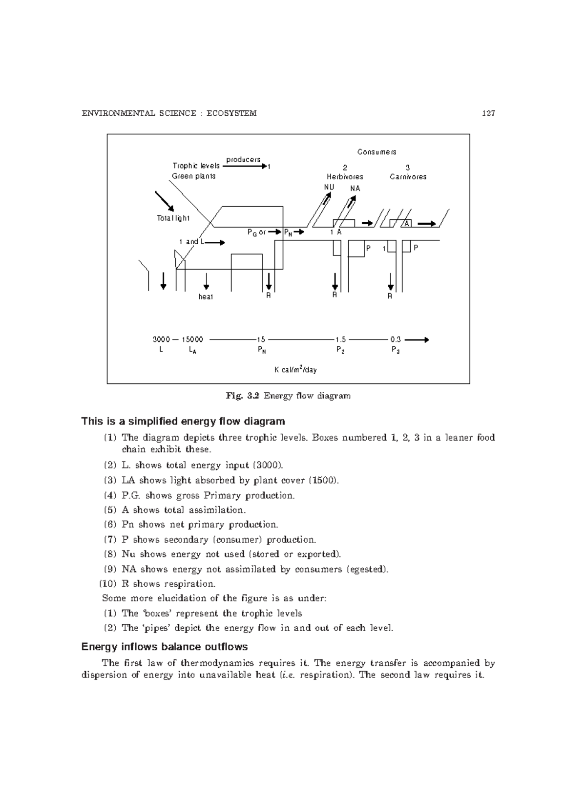 Environmental Science Lecture Notes: Trophic Levels and Energy Flow ...