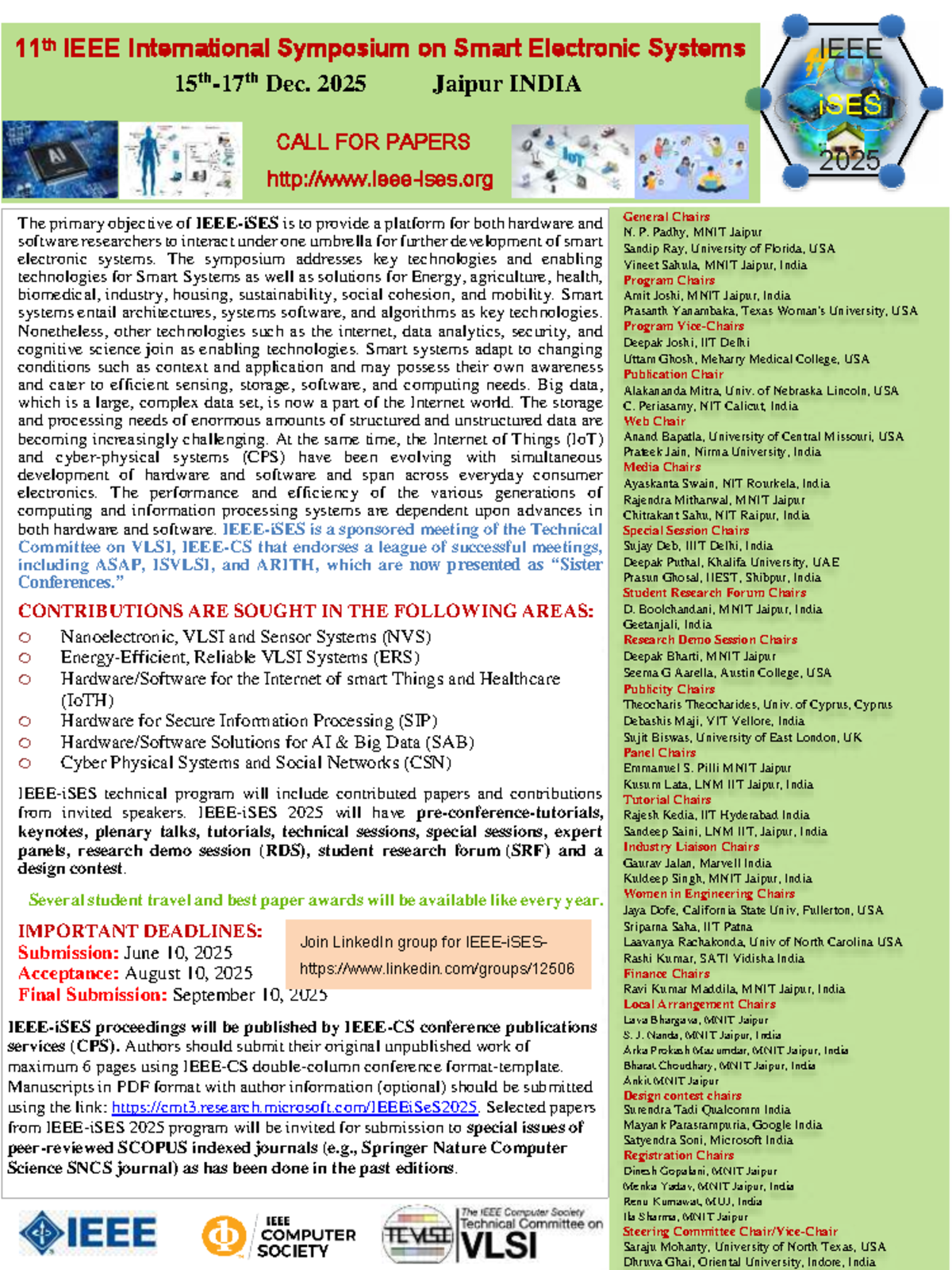 IEEE iSES 2025 - Essential Notes for Participants and Contributors ...