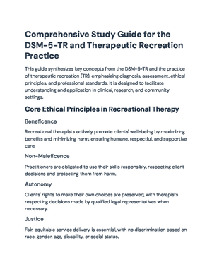 NCTRC Exam Reference List for Therapeutic Recreation Certification ...