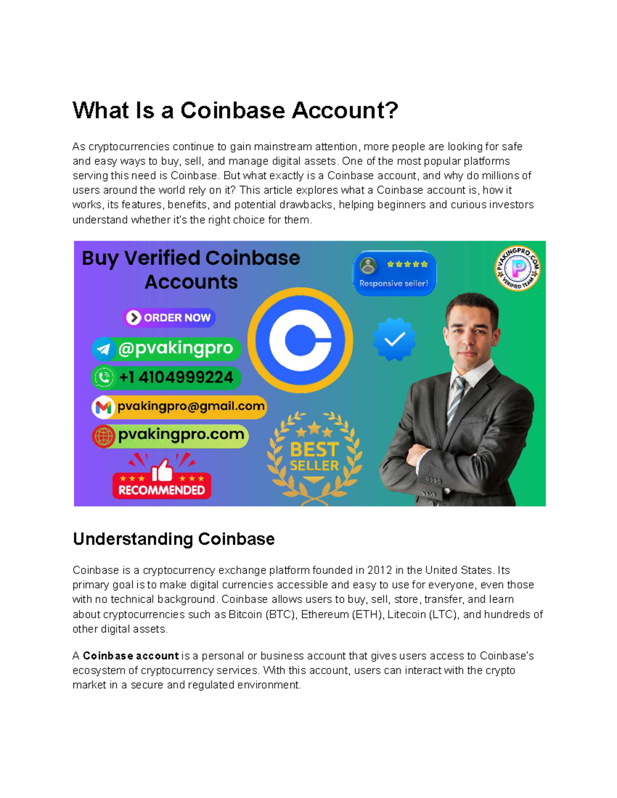 PVA King Pro: Your Go-To for Verified Coinbase Accounts - Studocu