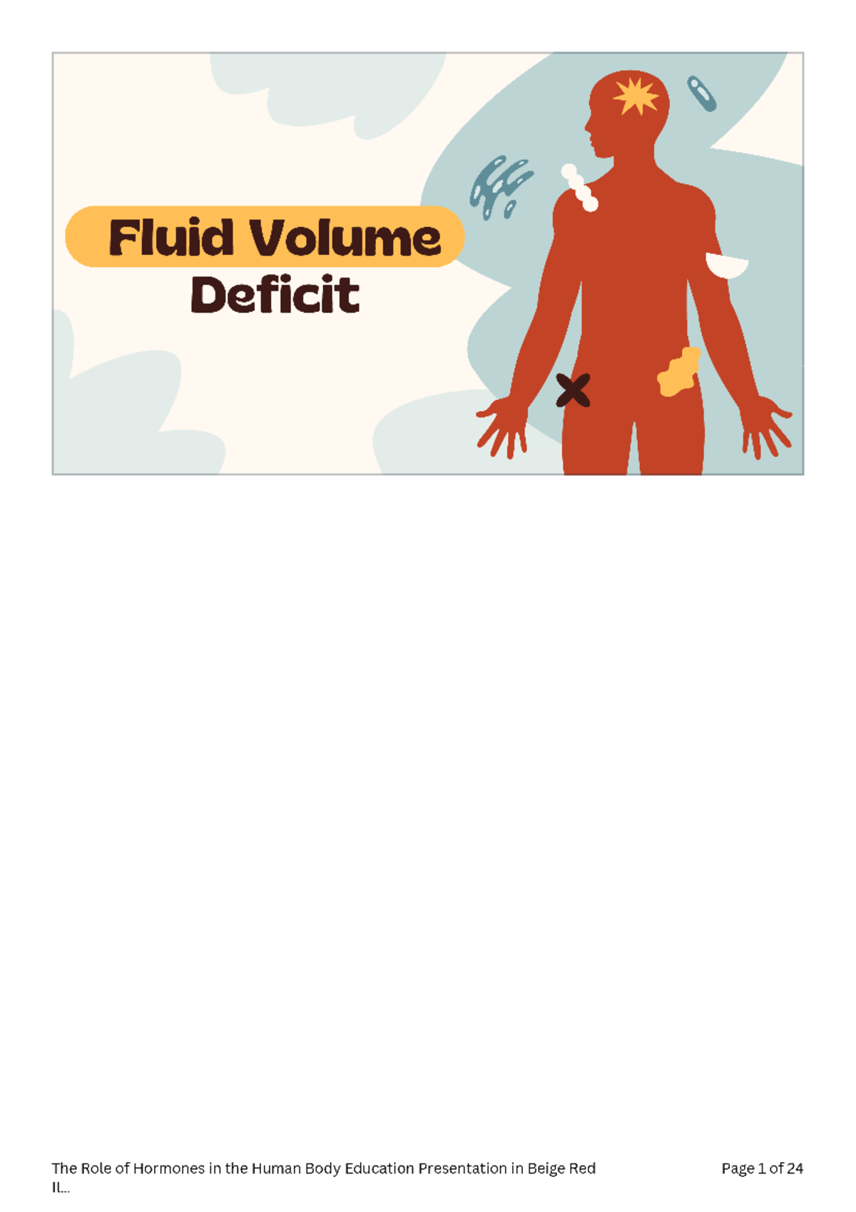 Fluid Volume Deficit (FVD): Understanding Signs, Diagnosis, and ...
