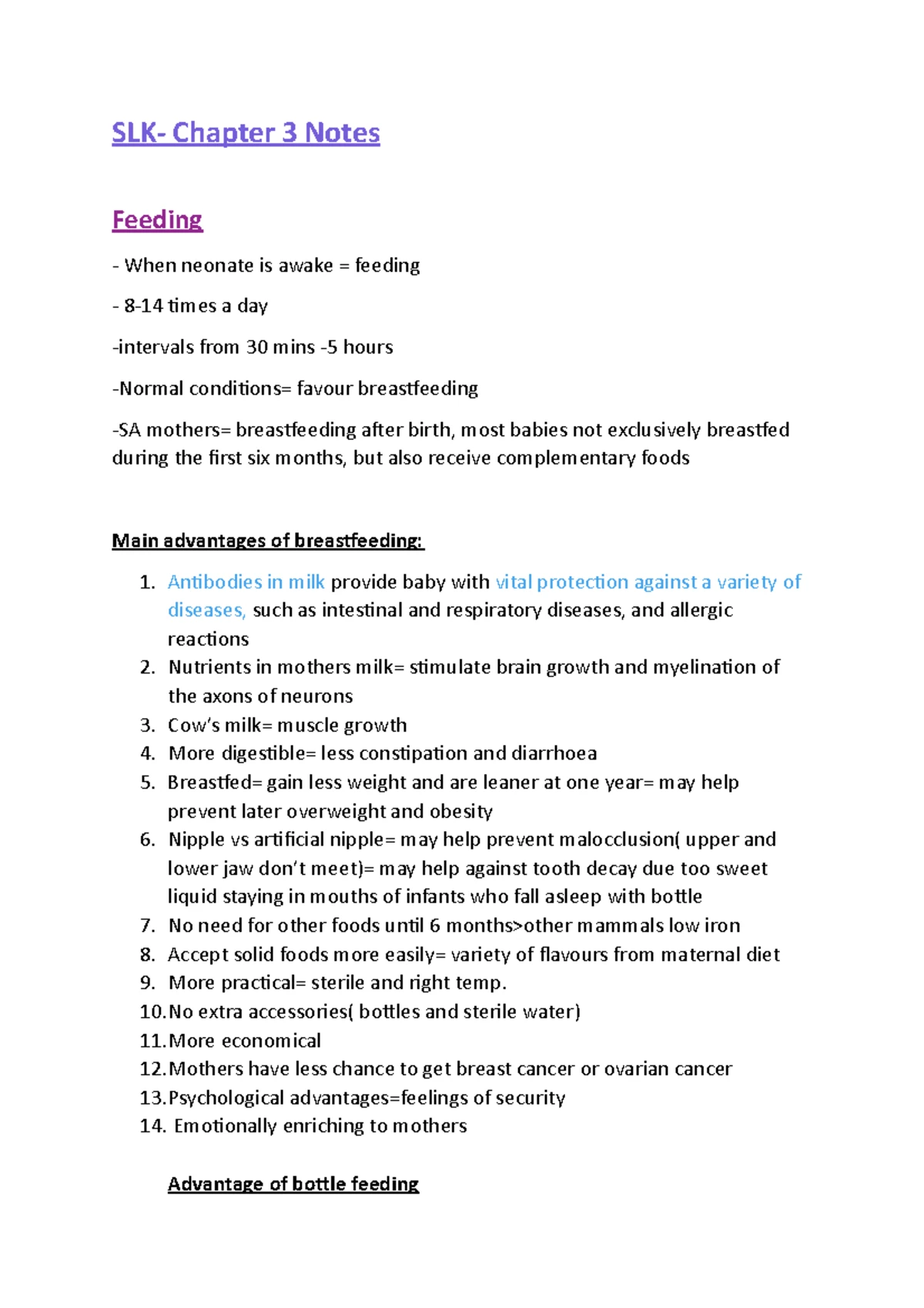 SLK chapter 1 Notes - Child and Adolescent Development - SLK chapter 1 ...