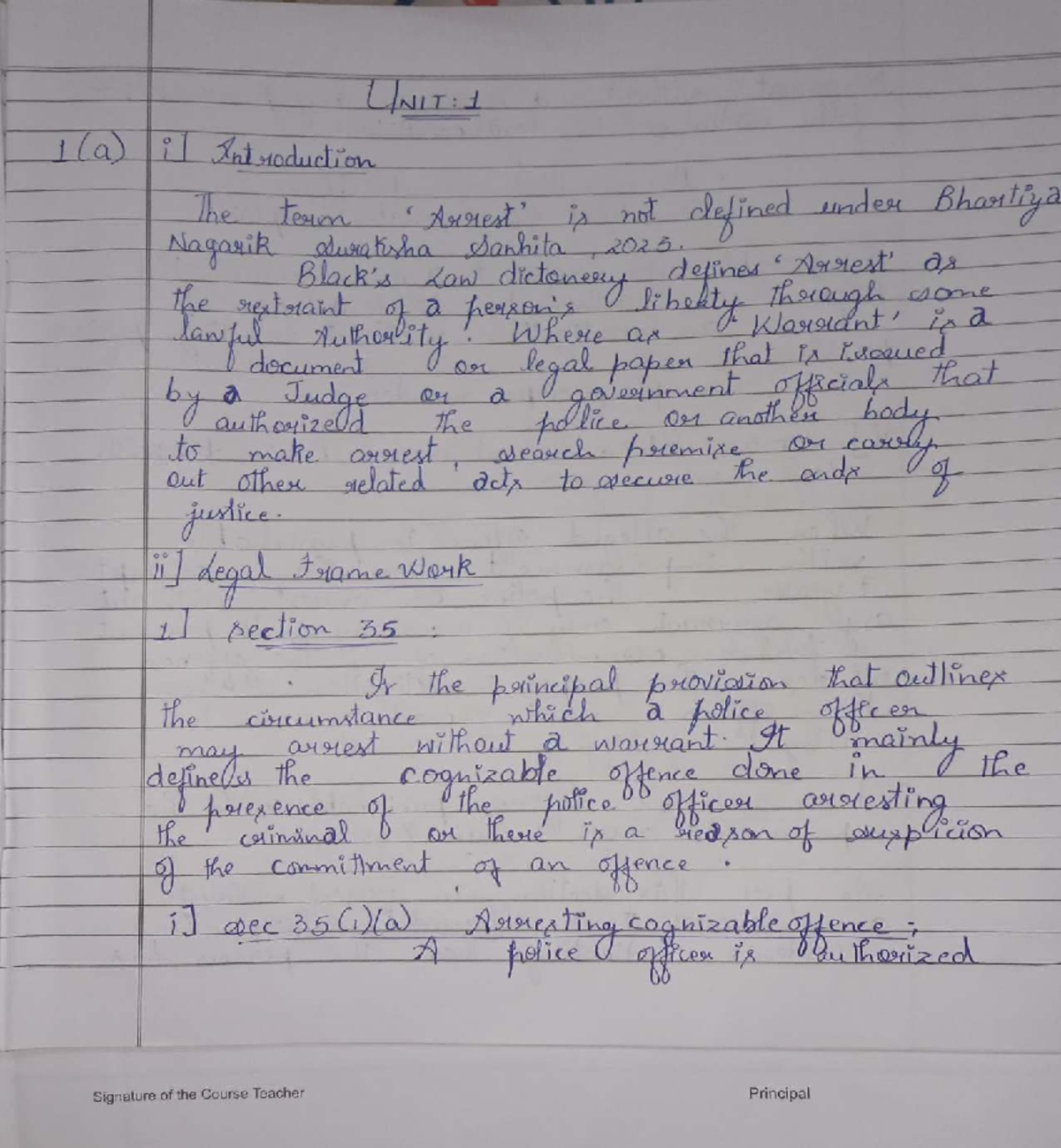 BNSS 2023: Comprehensive Notes on Legal Framework and Procedures - Studocu