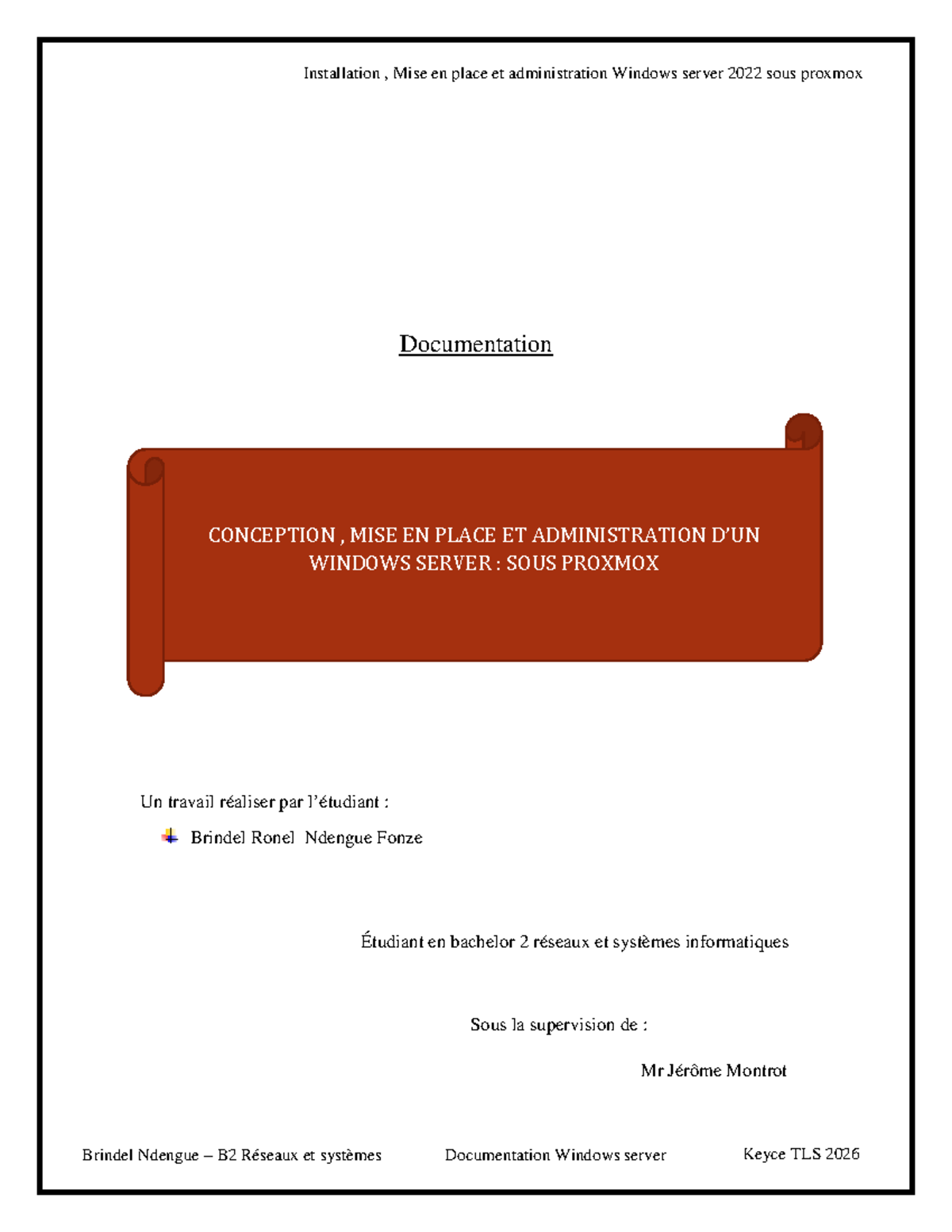 Installation et Administration de Windows Server 2022 sous Proxmox - B2 ...