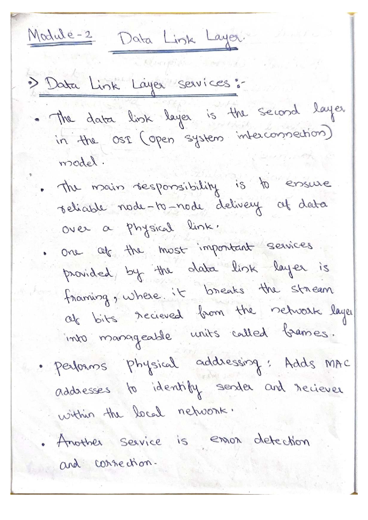 Multiple Access Protocols Overview - Module 2 Notes - Studocu