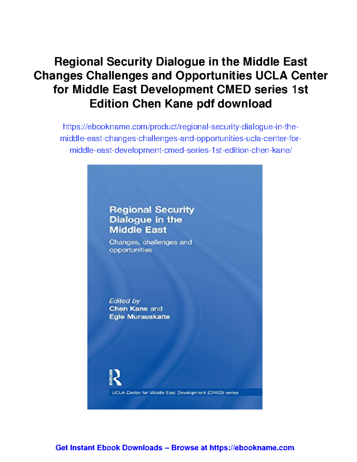 Regional Security Dialogue in the Middle East: Changes, Challenges, and ...