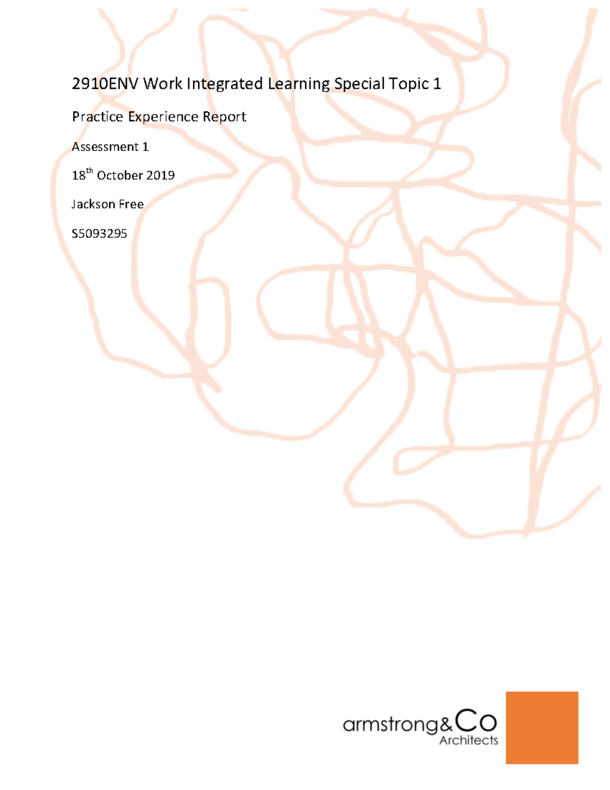 Draft Practice Experience Report - 2910ENV Work Integrated Learning ...