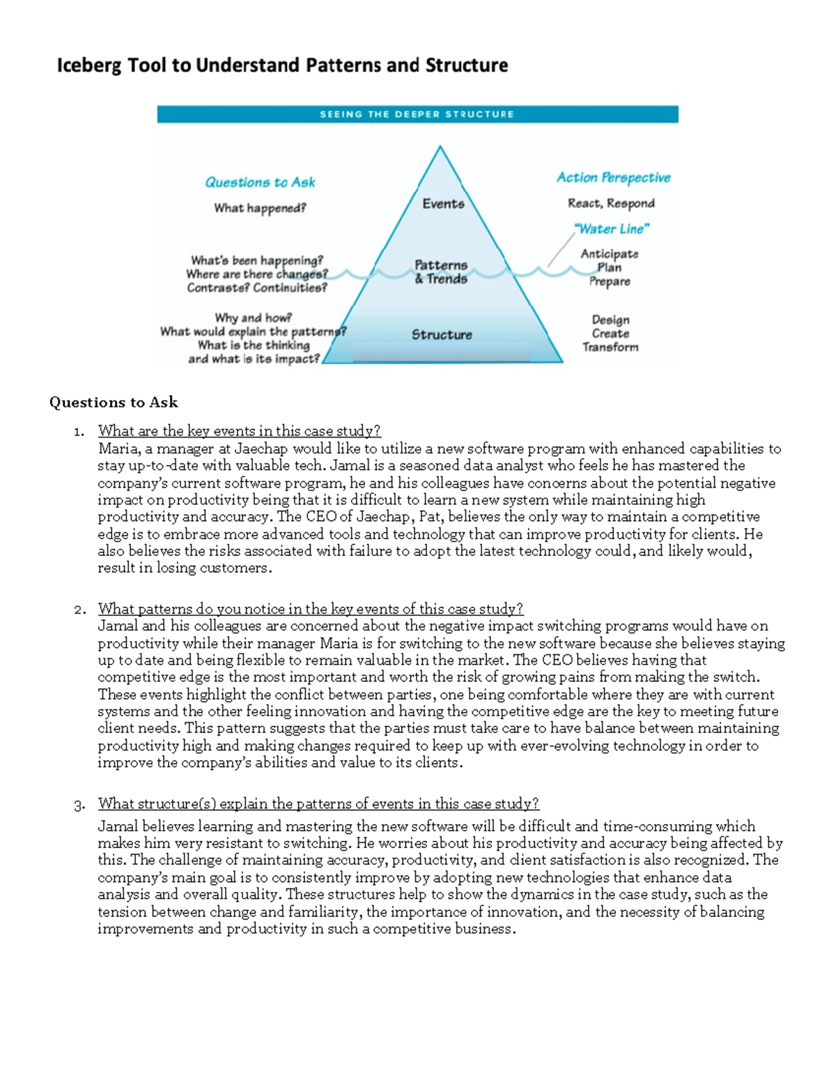 Case Study Analysis: Four Steps to Embrace New Software - BUS101 - Studocu